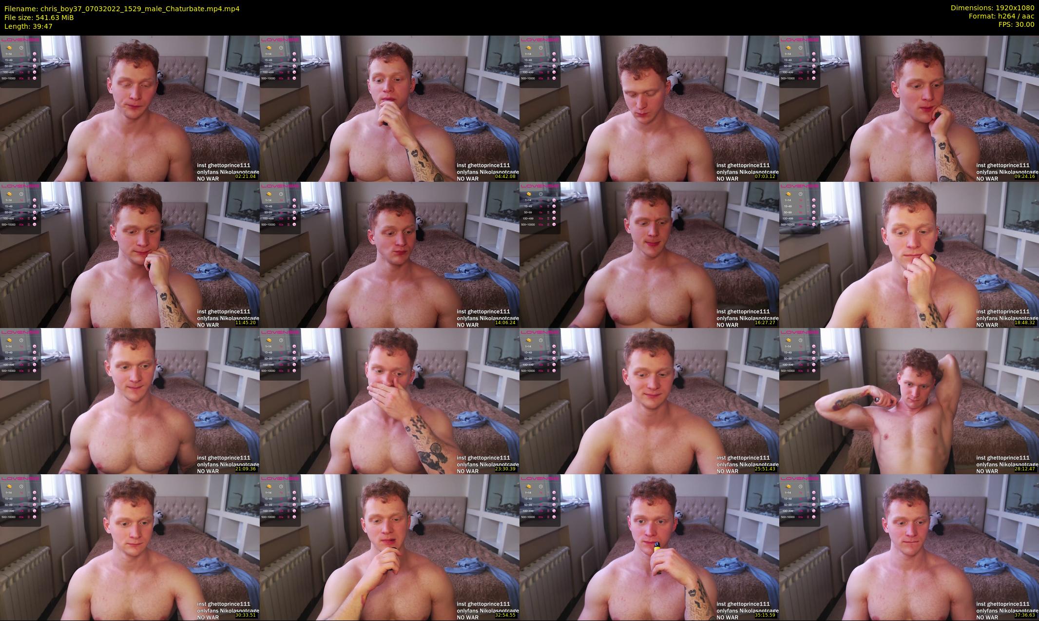chris_boy37 — 40 minute Chaturbate male cam show recording, 1080p, Mar 7, 2022