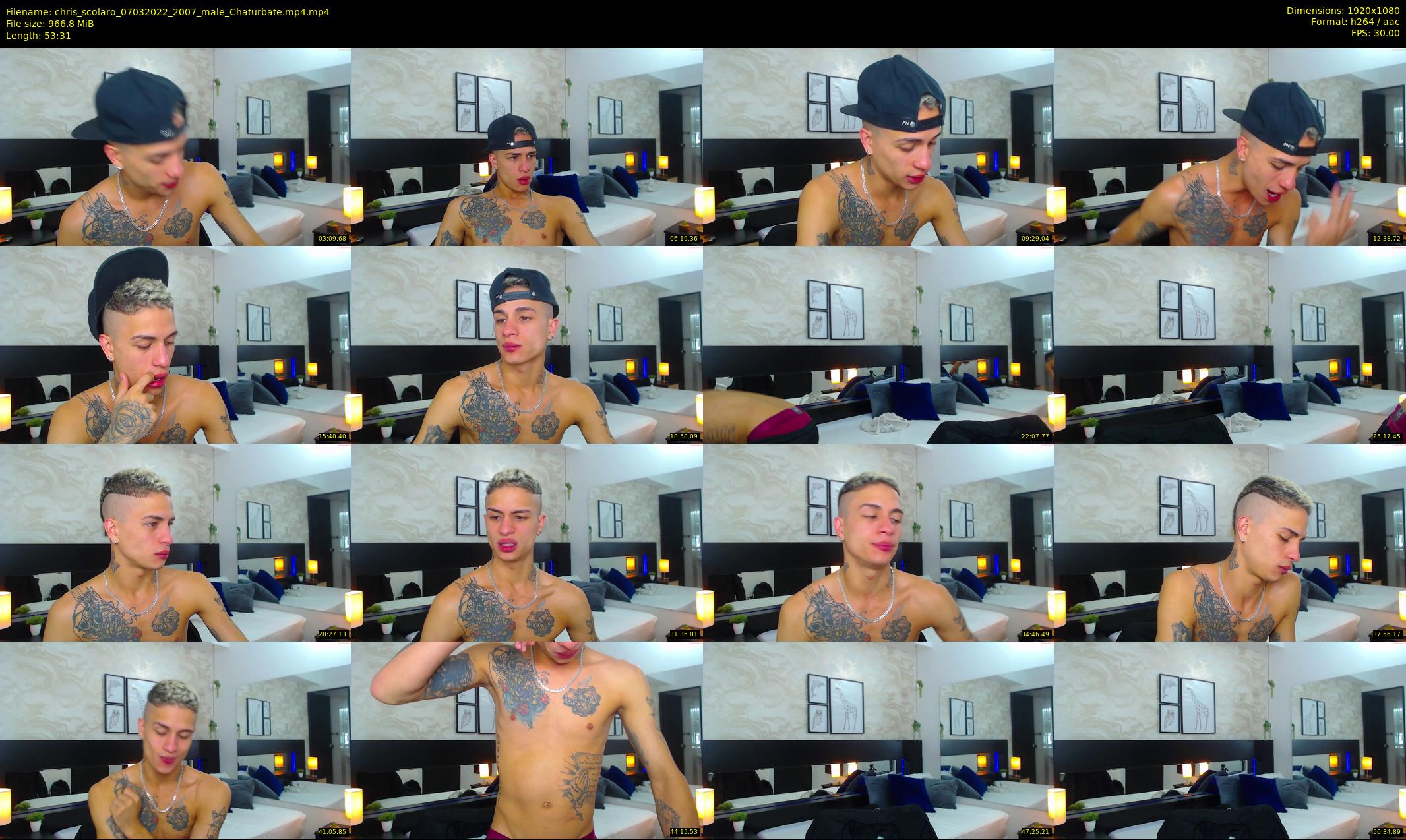 chris_scolaro — 54 minute Chaturbate male cam show recording, 1080p, Mar 7, 2022