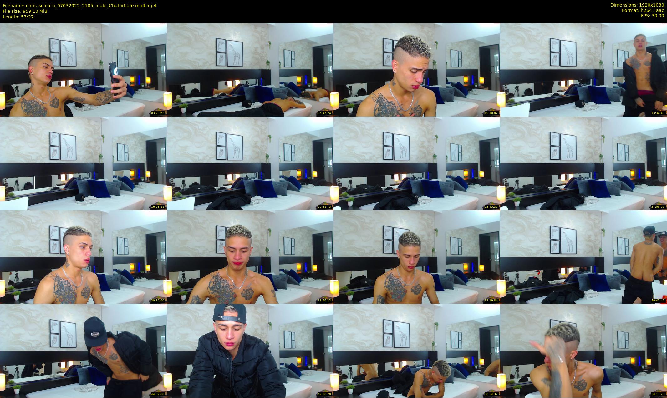 chris_scolaro — 58 minute Chaturbate male cam show recording, 1080p, Mar 7, 2022