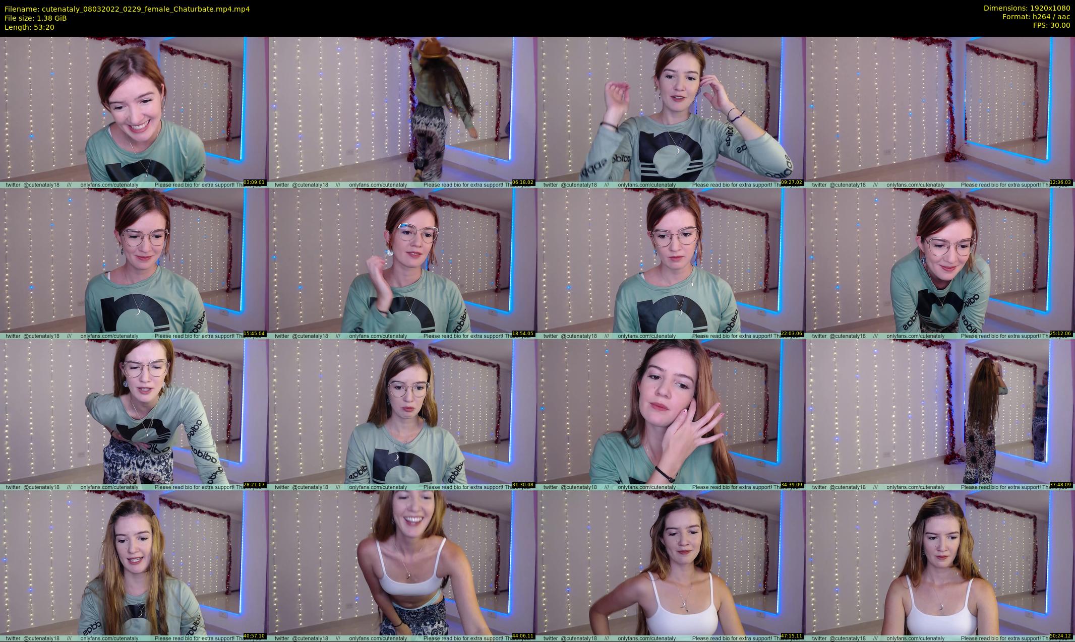 cutenataly — 54 minute Chaturbate female cam show recording, 1080p, Mar 8, 2022
