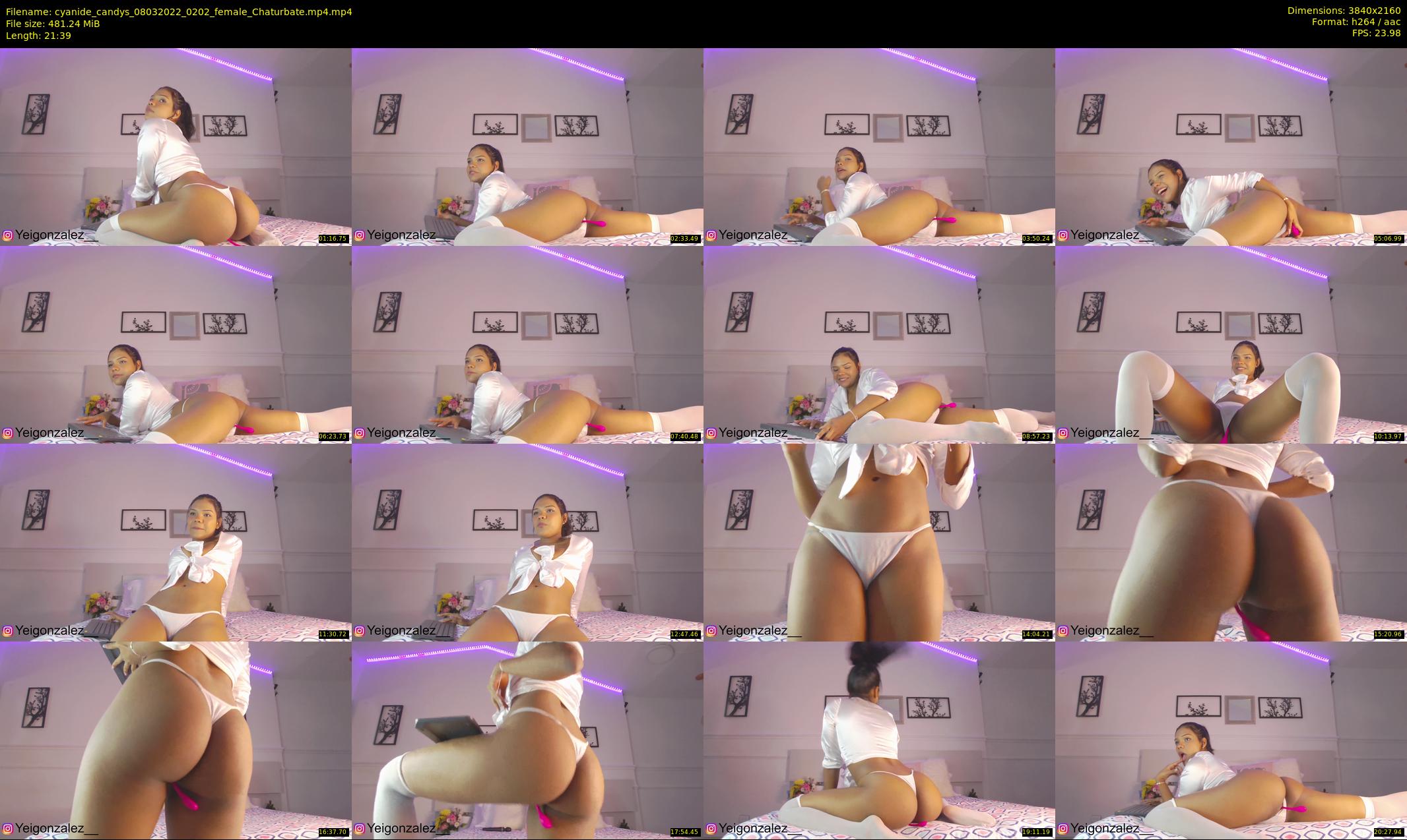 cyanide_candys — 22 minute Chaturbate female cam show recording, 4K, Mar 8, 2022