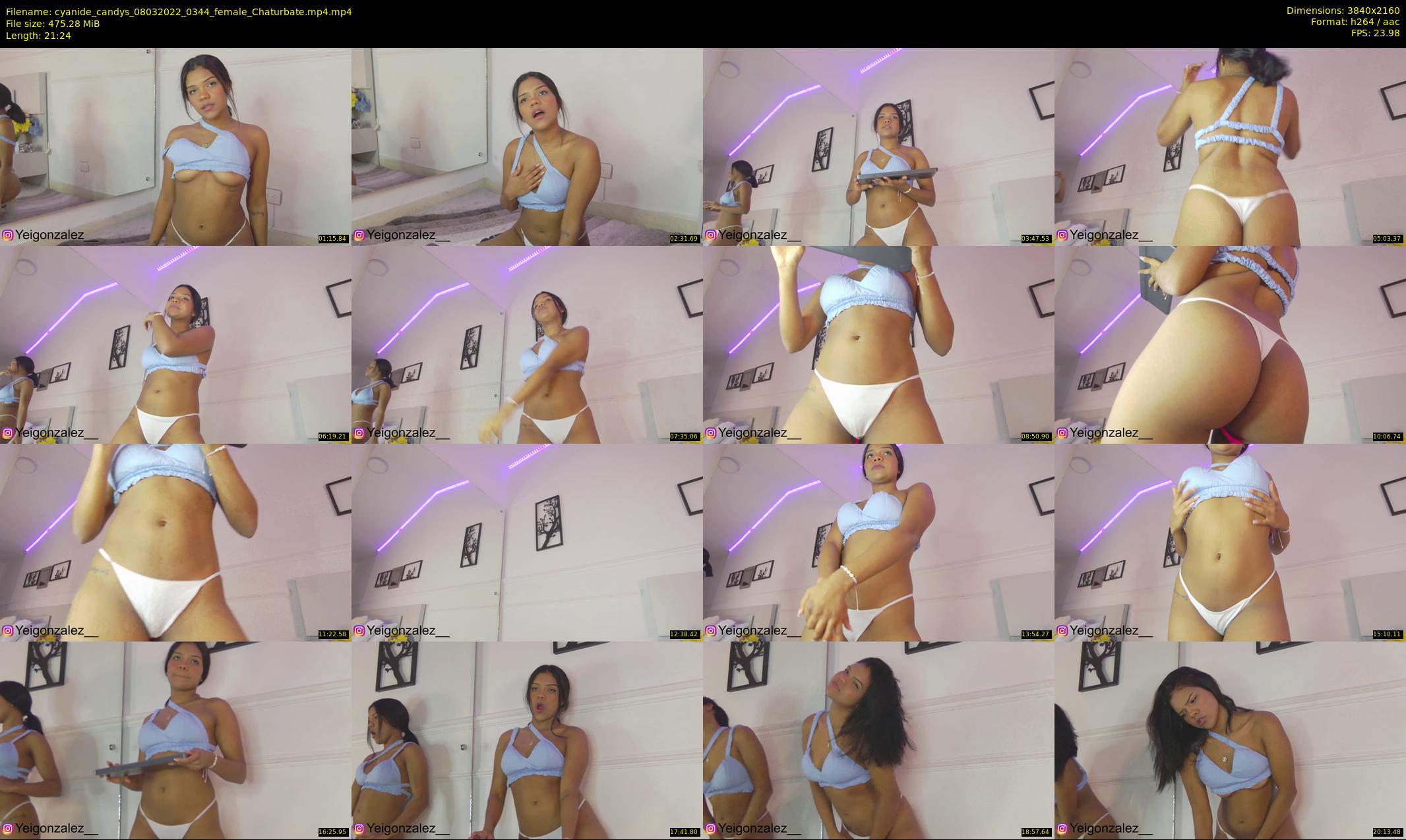 cyanide_candys — 22 minute Chaturbate female cam show recording, 4K, Mar 8, 2022