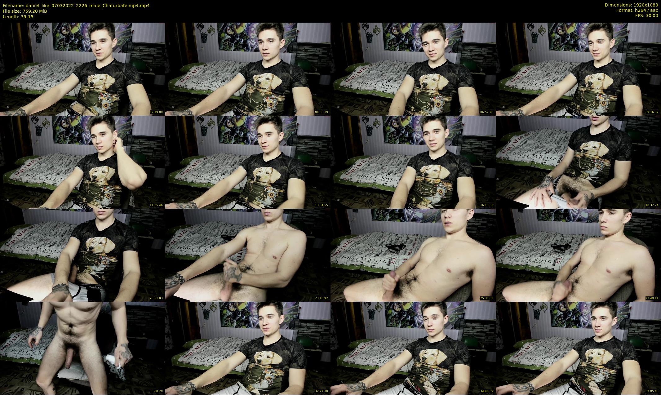 daniel_like — 40 minute Chaturbate male cam show recording, 1080p, Mar 7, 2022