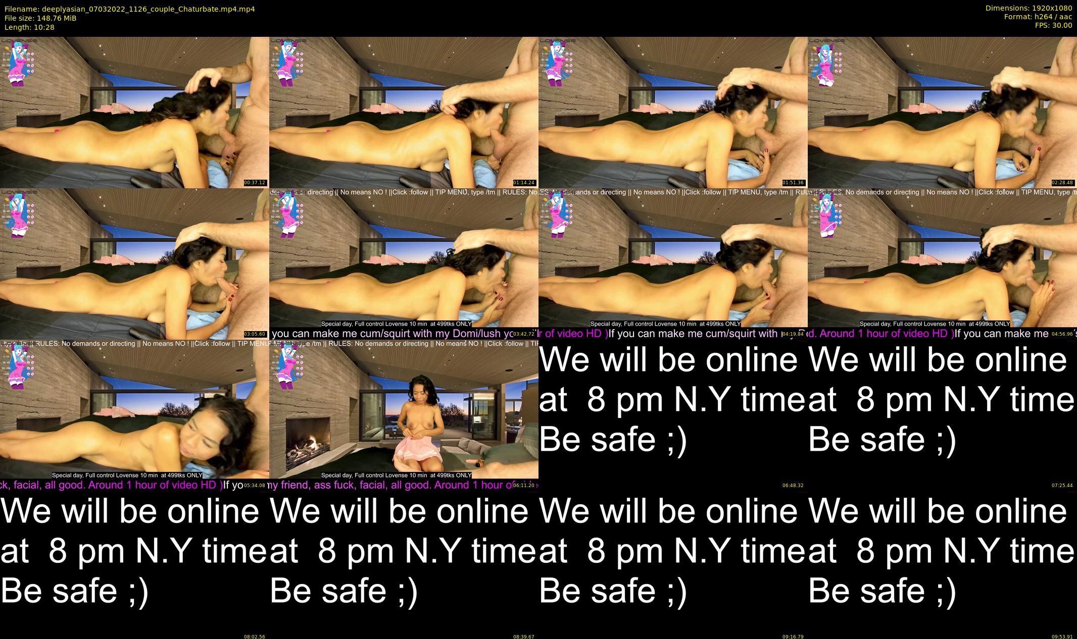 deeplyasian — 11 minute Chaturbate couple cam show recording, 1080p, Mar 7, 2022