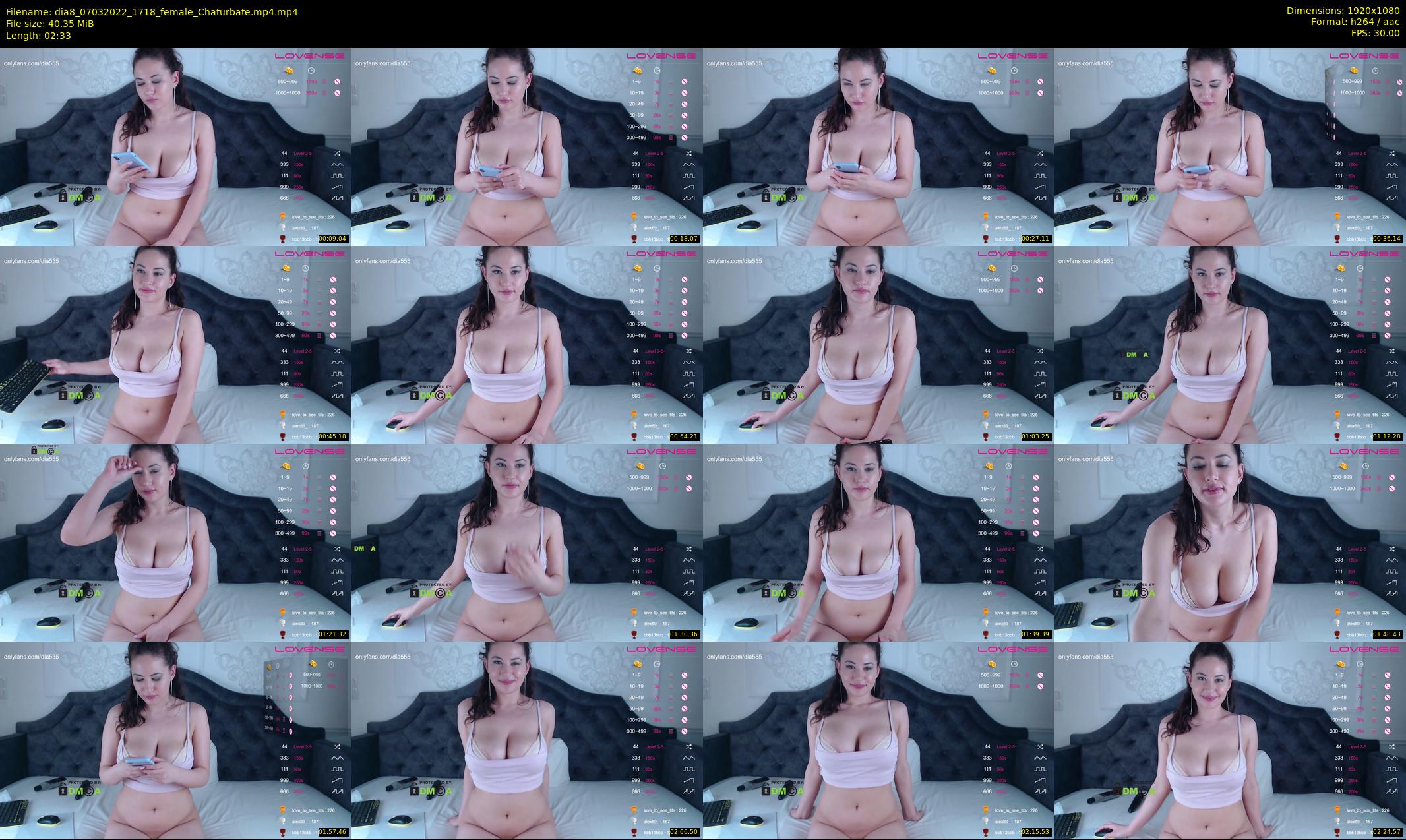 dia8 — 3 minute Chaturbate female cam show recording, 1080p, Mar 7, 2022