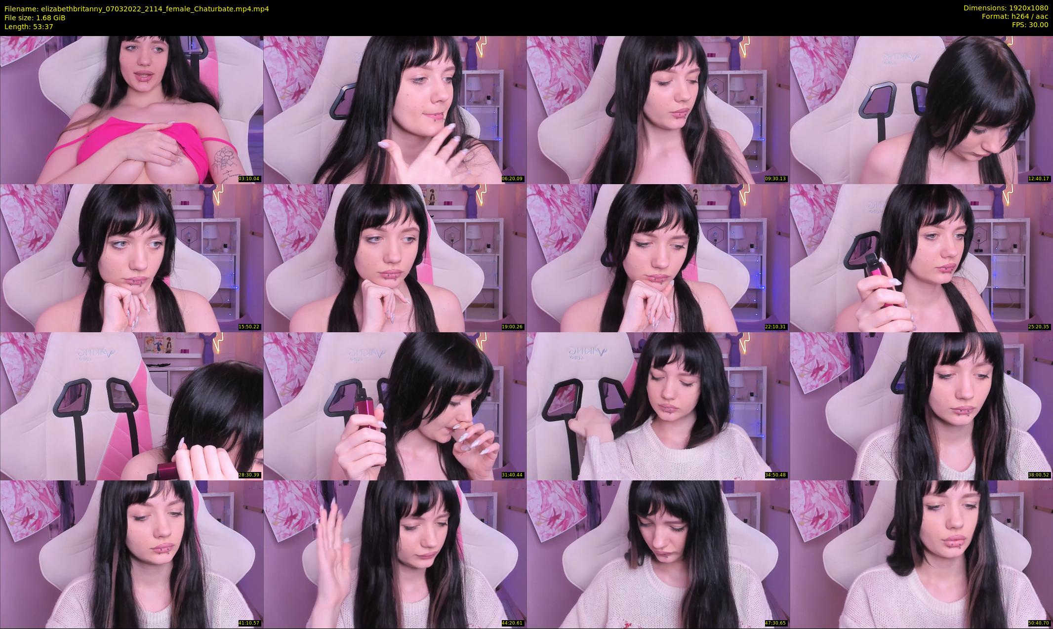 elizabethbritanny — 54 minute Chaturbate female cam show recording, 1080p, Mar 7, 2022