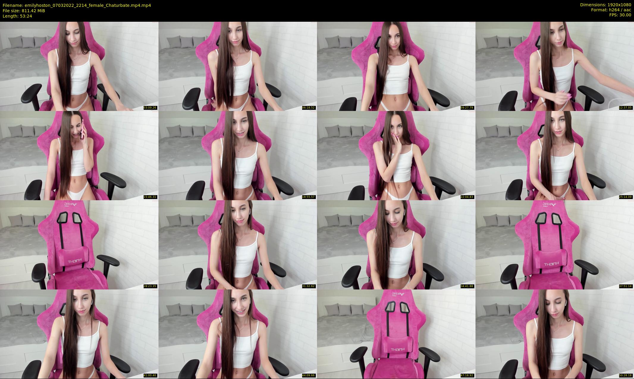 emilyhoston — 54 minute Chaturbate female cam show recording, 1080p, Mar 7, 2022