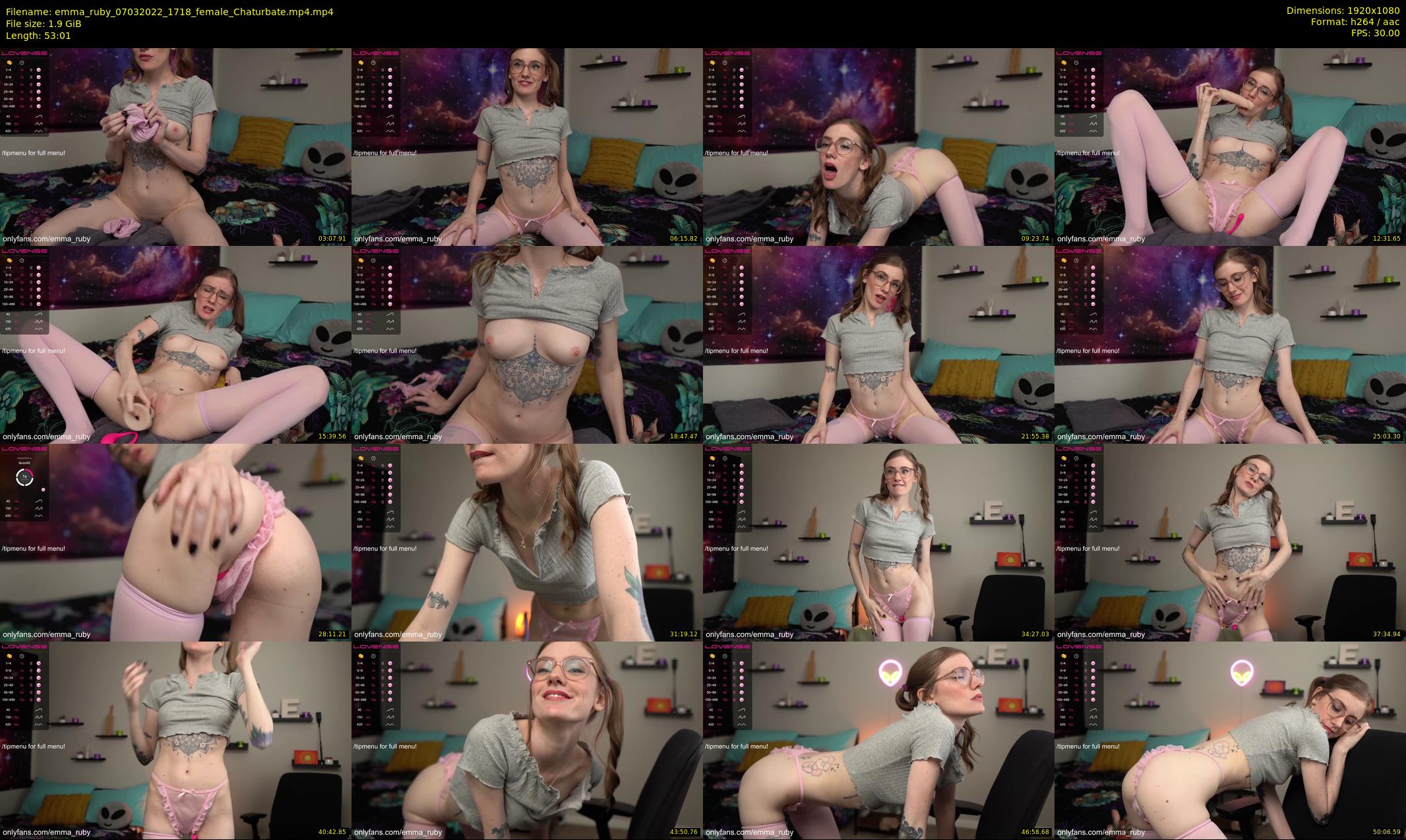 emma_ruby — 54 minute Chaturbate female cam show recording, 1080p, Mar 7, 2022