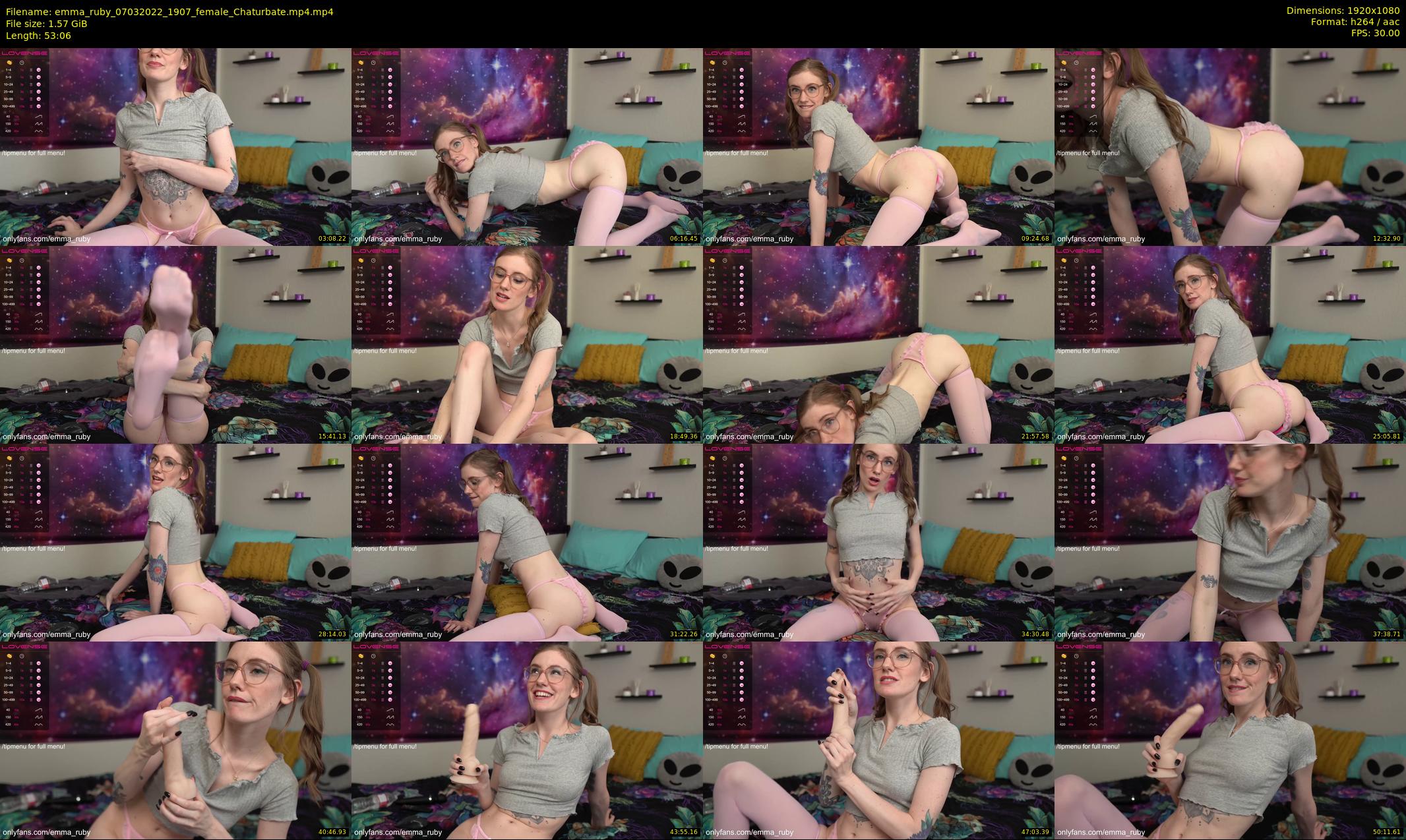 emma_ruby — 54 minute Chaturbate female cam show recording, 1080p, Mar 7, 2022