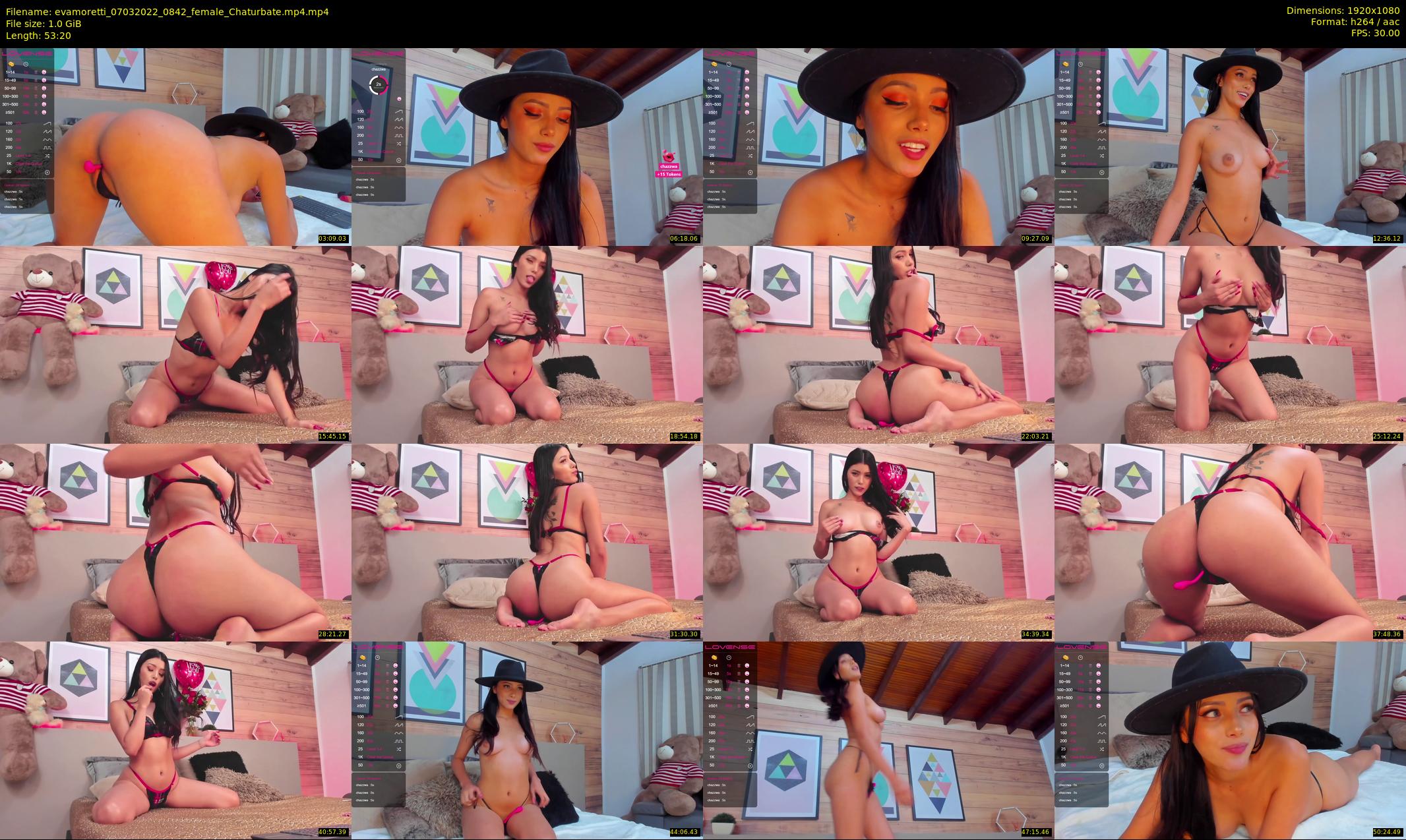 evamoretti — 54 minute Chaturbate female cam show recording, 1080p, Mar 7, 2022