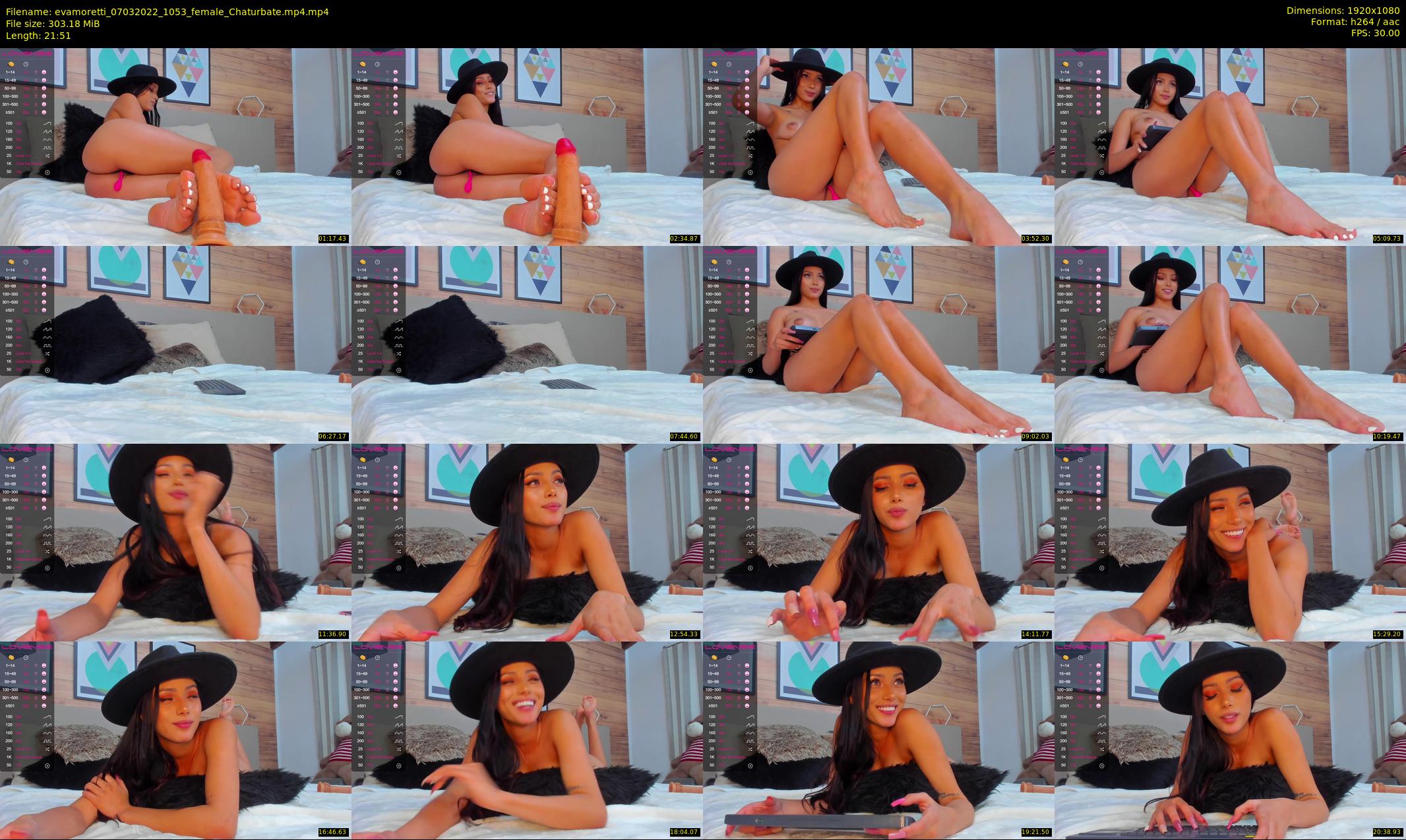 evamoretti — 22 minute Chaturbate female cam show recording, 1080p, Mar 7, 2022