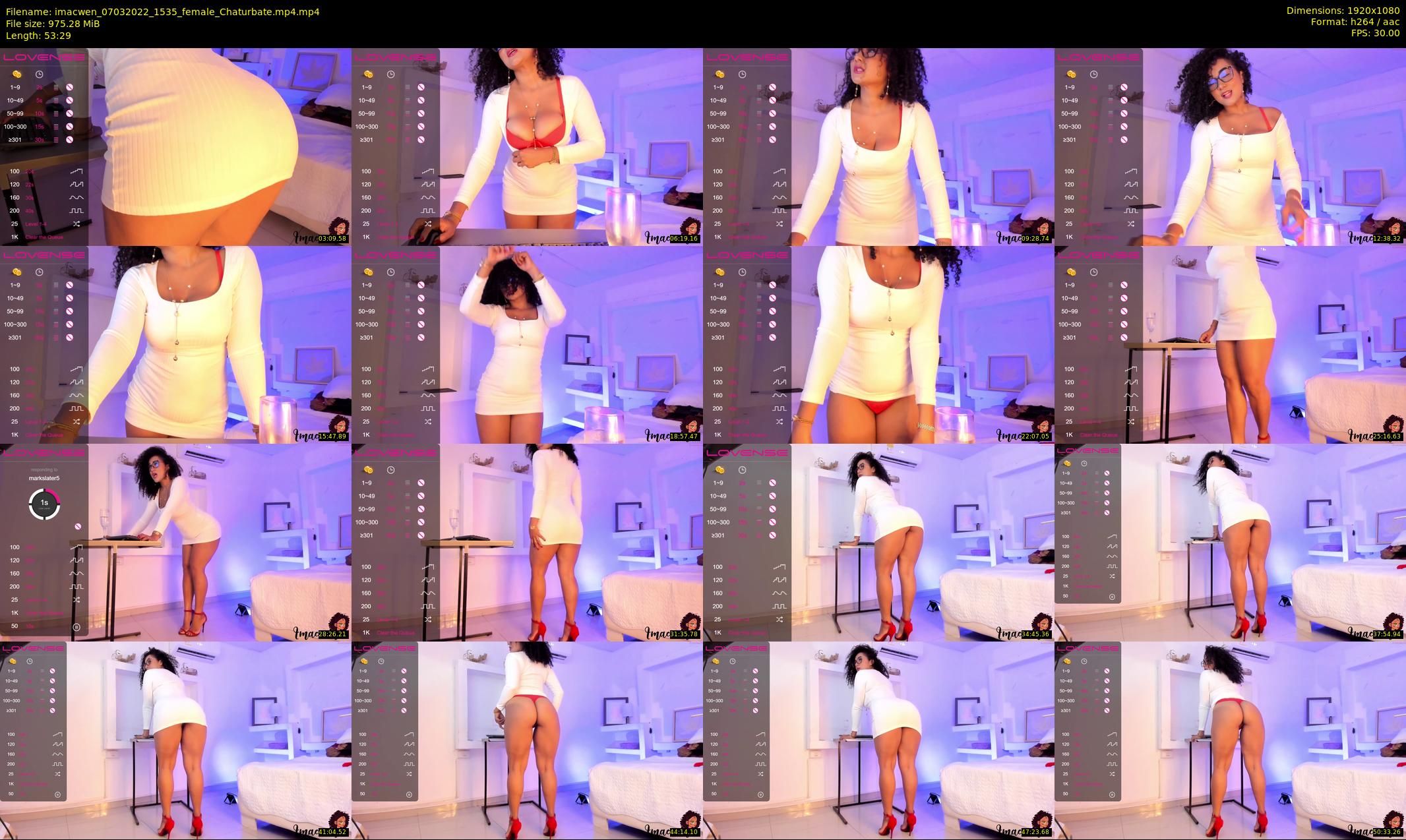 imacwen — 54 minute Chaturbate female cam show recording, 1080p, Mar 7, 2022