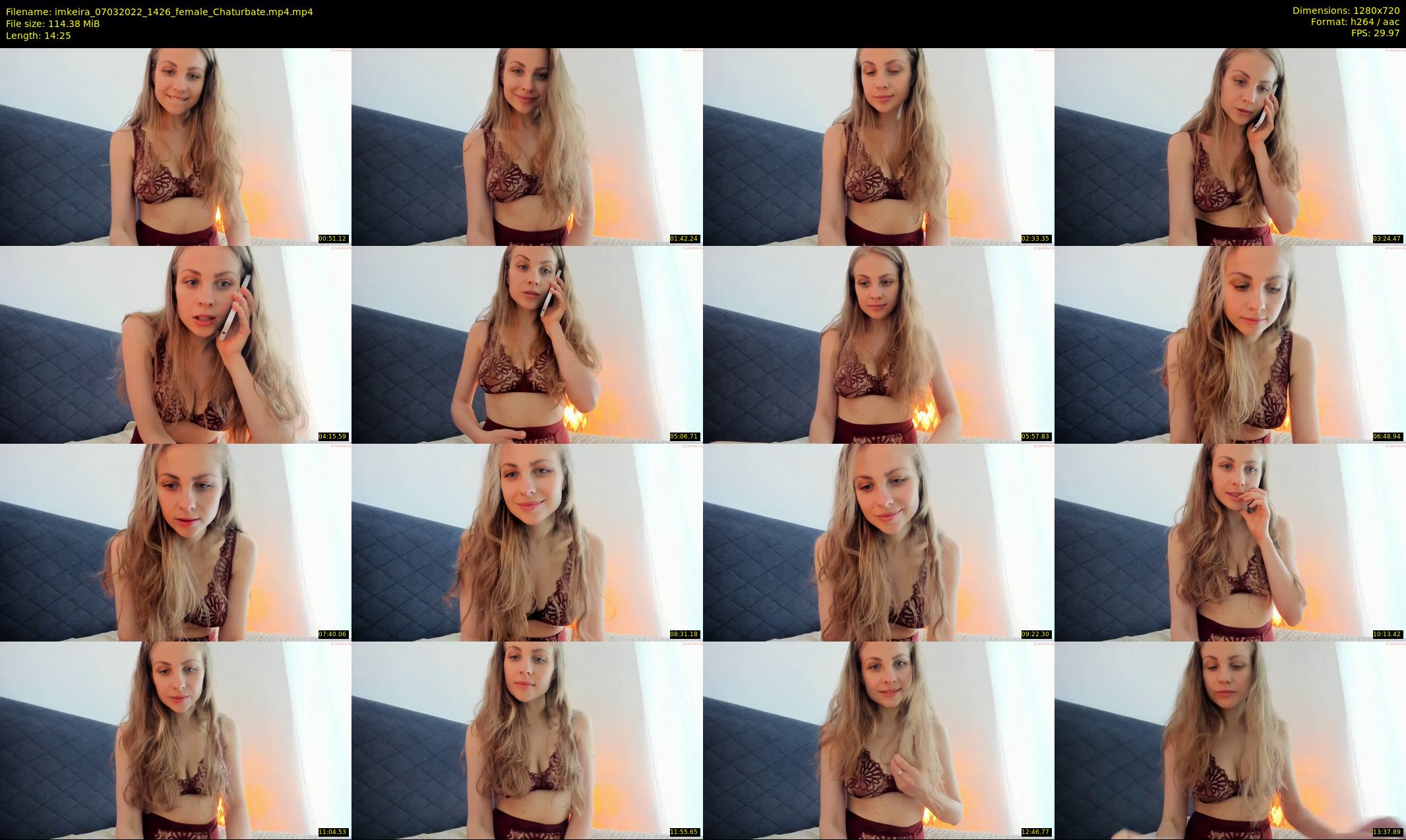 imkeira — 15 minute Chaturbate female cam show recording, 720p, Mar 7, 2022
