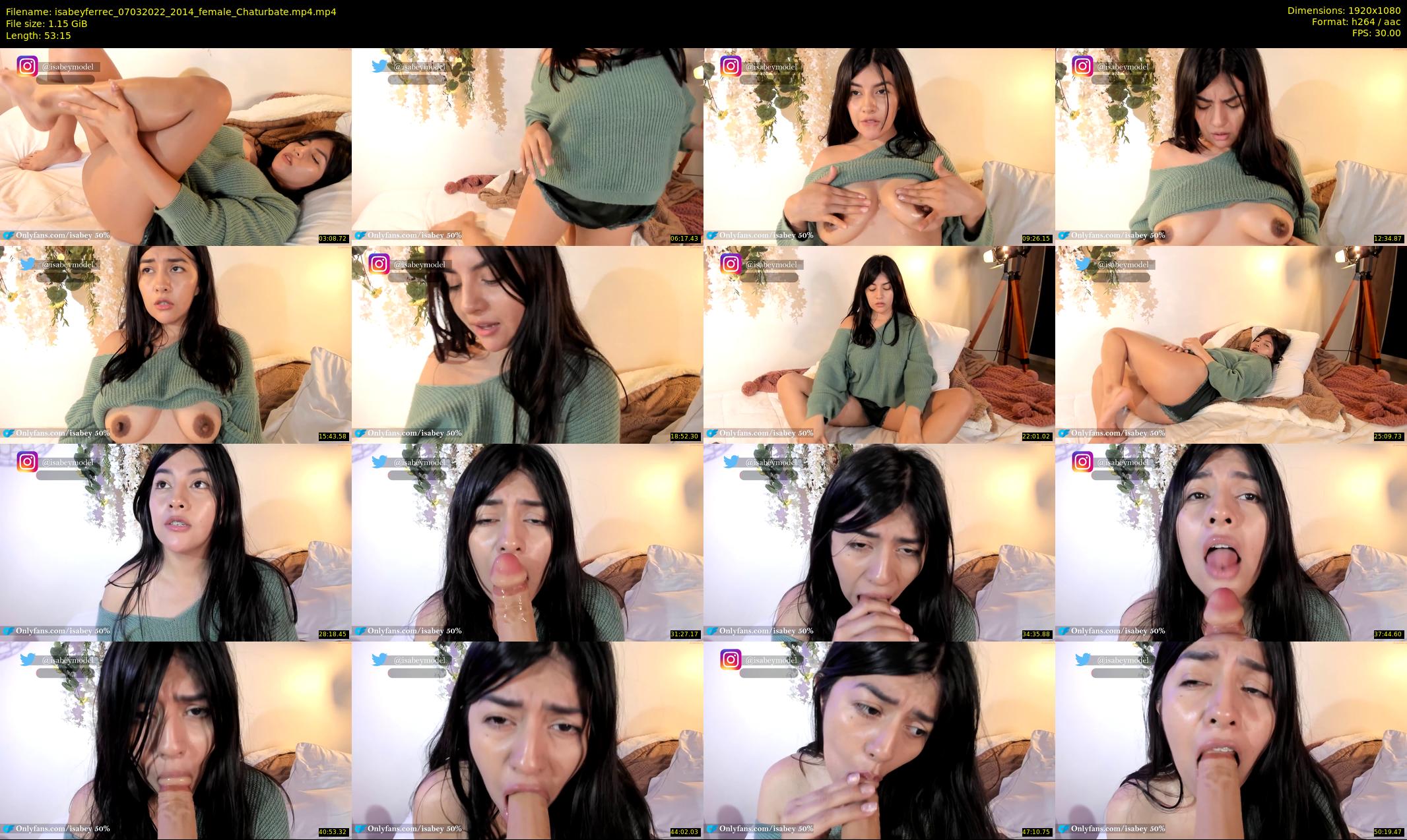 isabeyferrec — 54 minute Chaturbate female cam show recording, 1080p, Mar 7, 2022