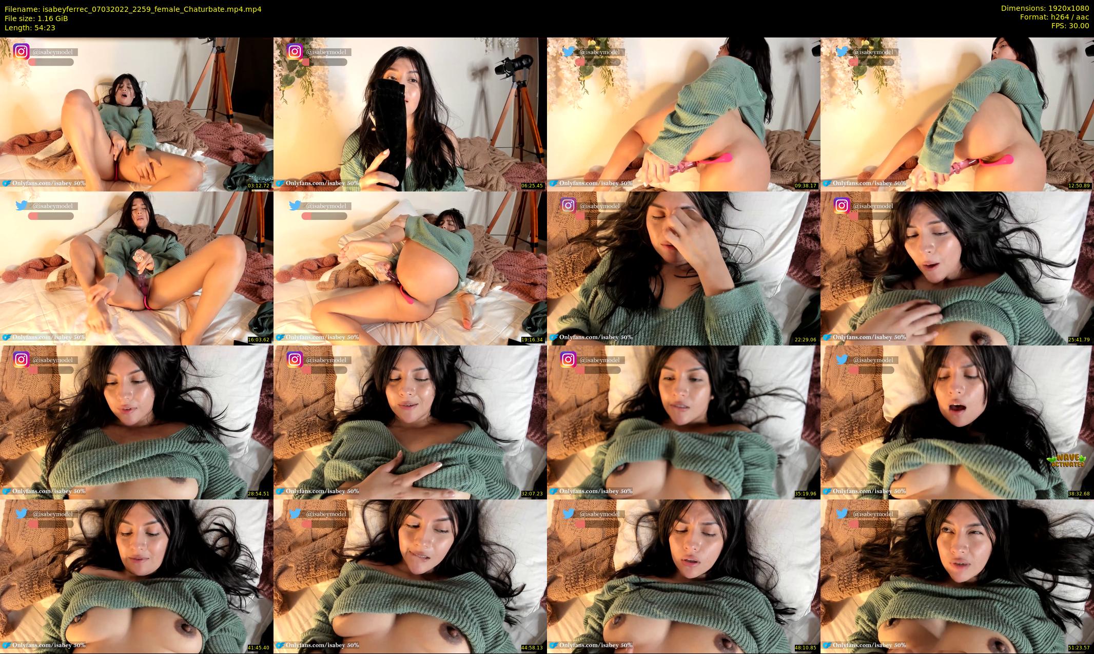 isabeyferrec — 55 minute Chaturbate female cam show recording, 1080p, Mar 7, 2022