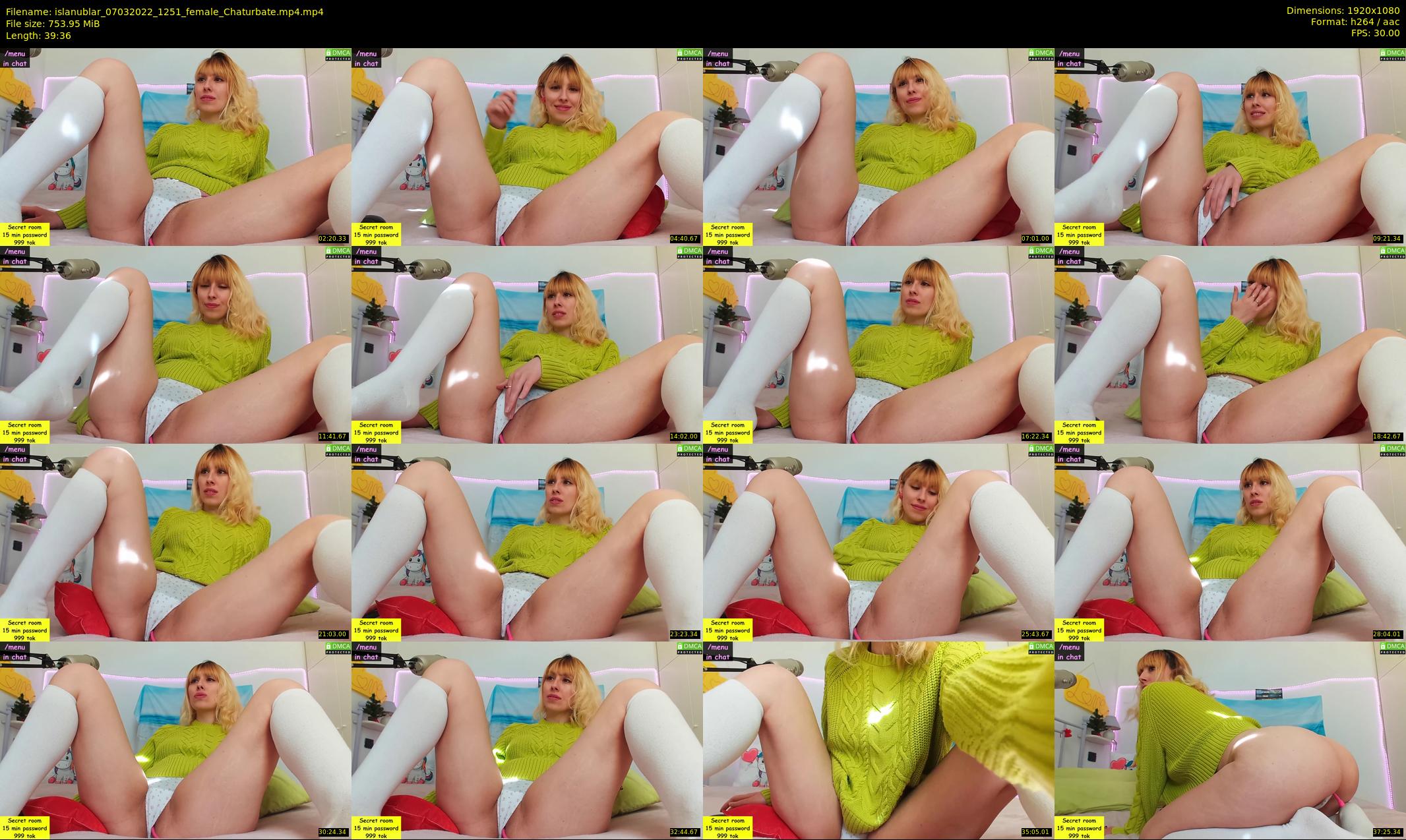 islanublar — 40 minute Chaturbate female cam show recording, 1080p, Mar 7, 2022