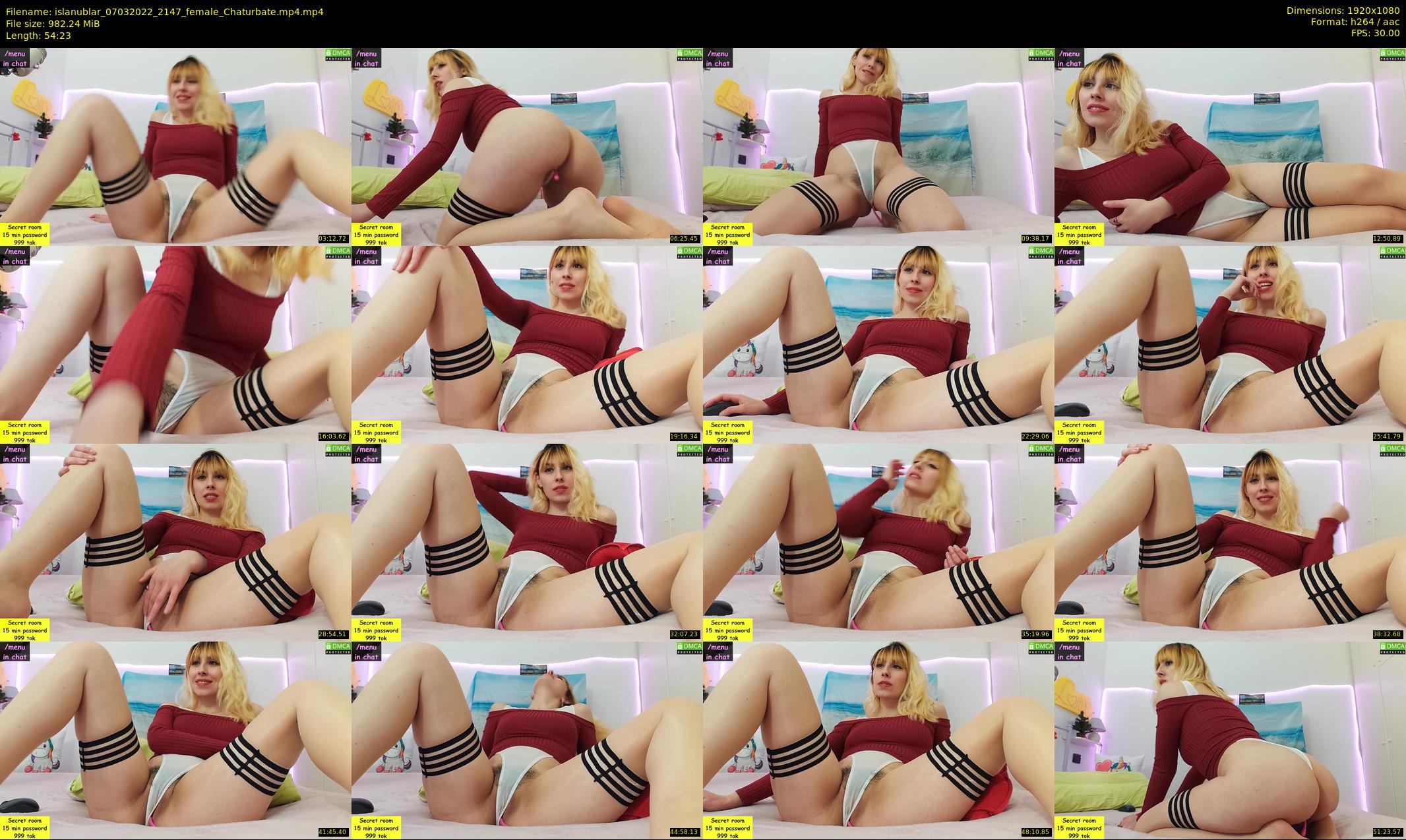 islanublar — 55 minute Chaturbate female cam show recording, 1080p, Mar 7, 2022