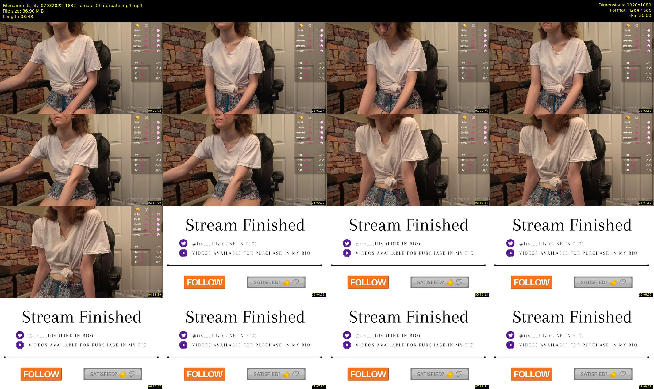 its_lily — 9 minute Chaturbate female cam show recording, 1080p, Mar 7, 2022