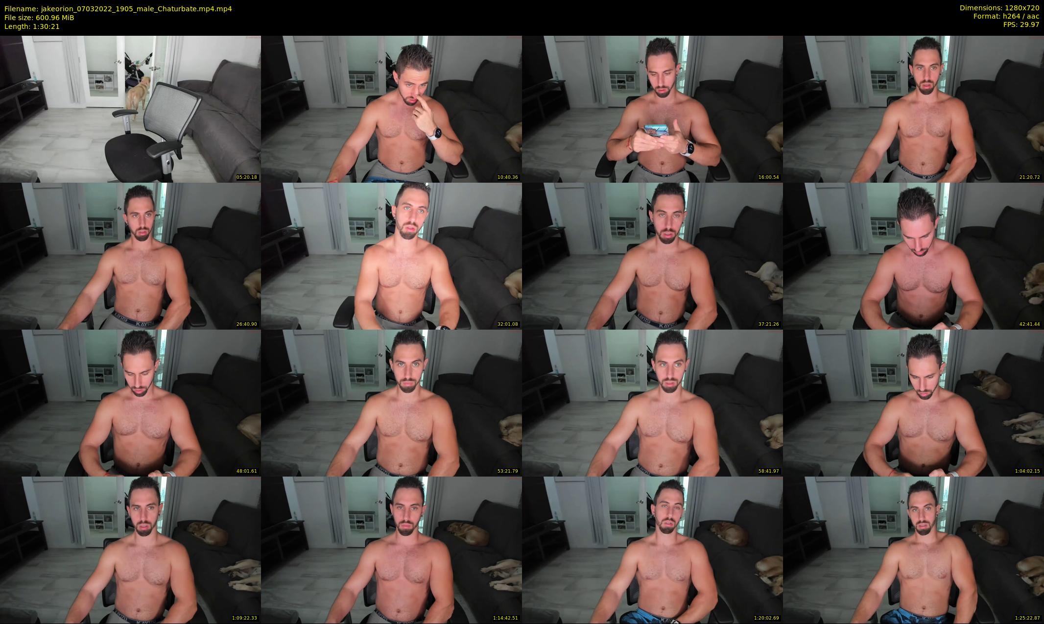 jakeorion — 91 minute Chaturbate male cam show recording, 720p, Mar 7, 2022