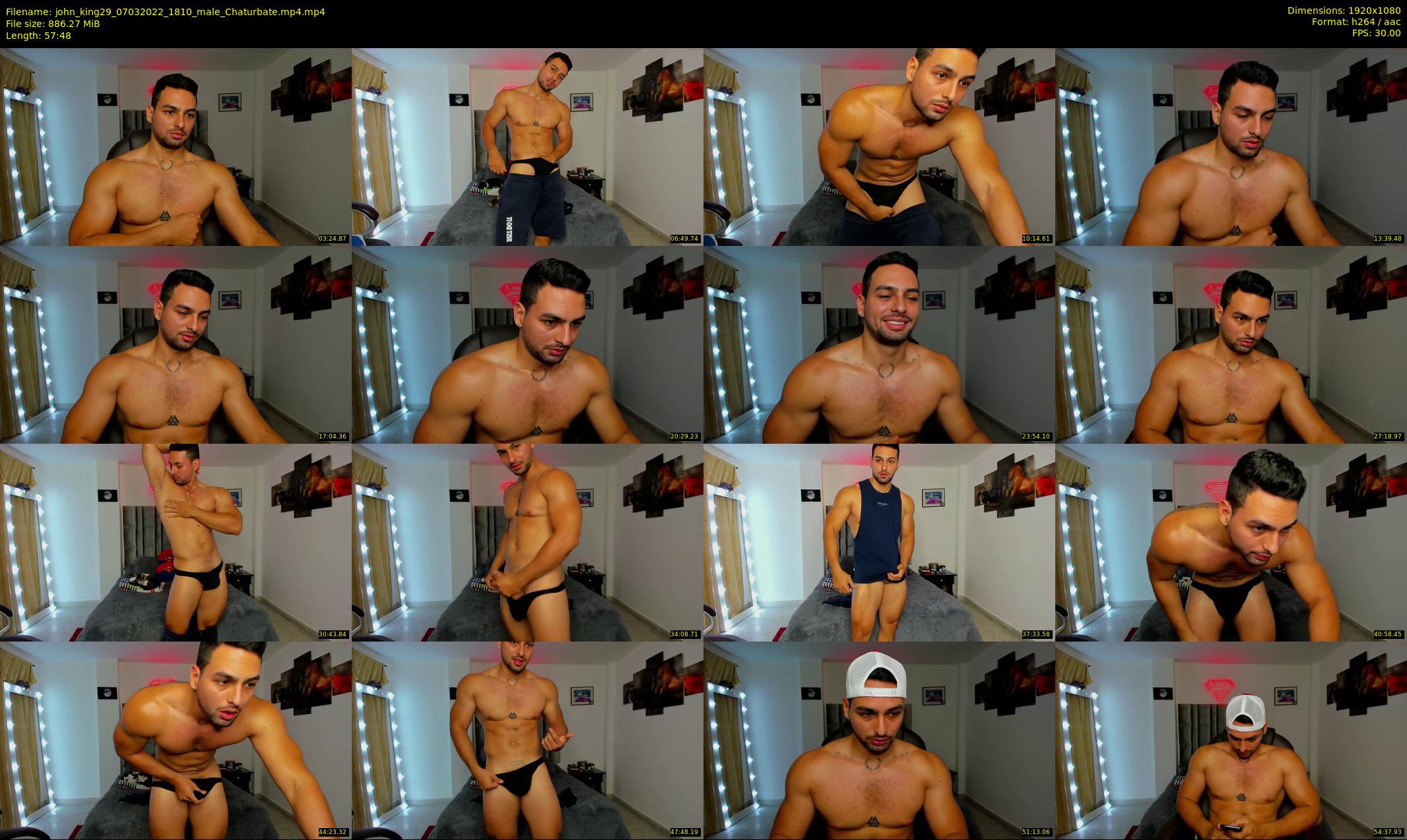 john_king29 — 58 minute Chaturbate male cam show recording, 1080p, Mar 7, 2022
