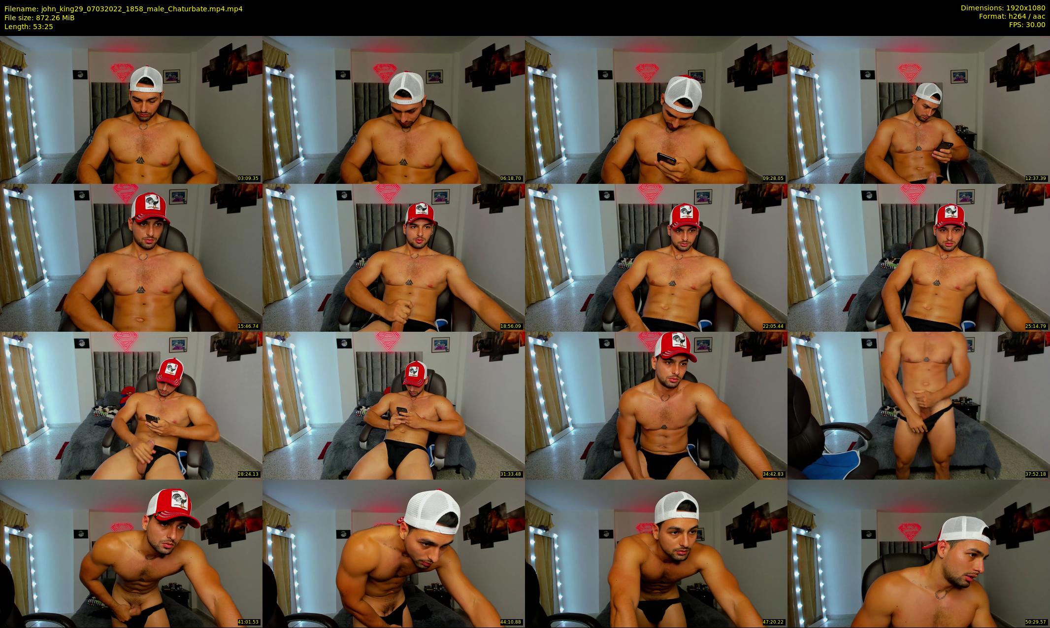 john_king29 — 54 minute Chaturbate male cam show recording, 1080p, Mar 7, 2022