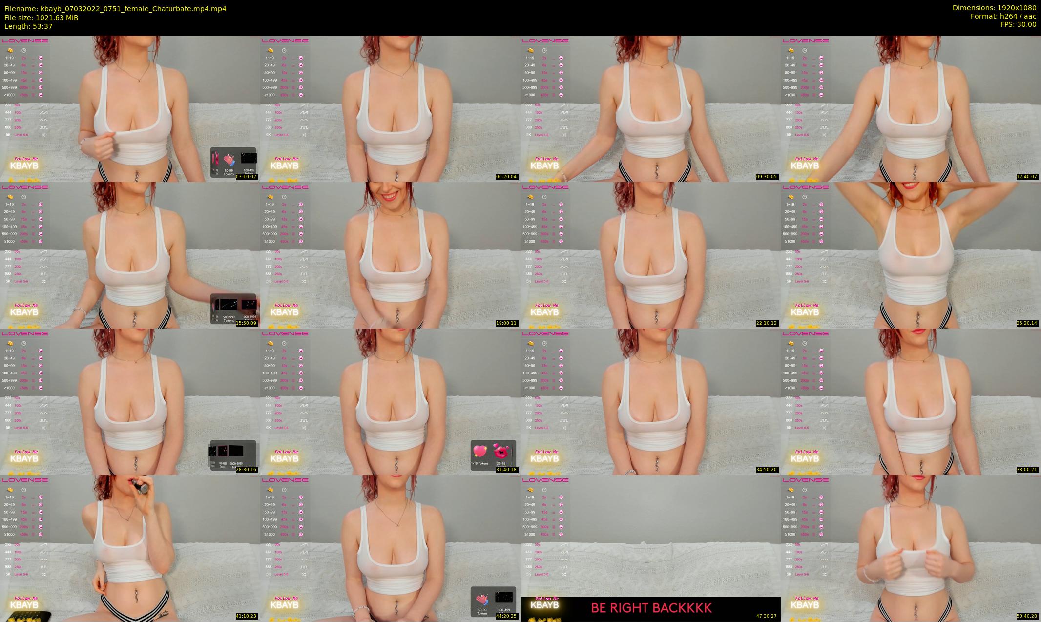 kbayb — 54 minute Chaturbate female cam show recording, 1080p, Mar 7, 2022