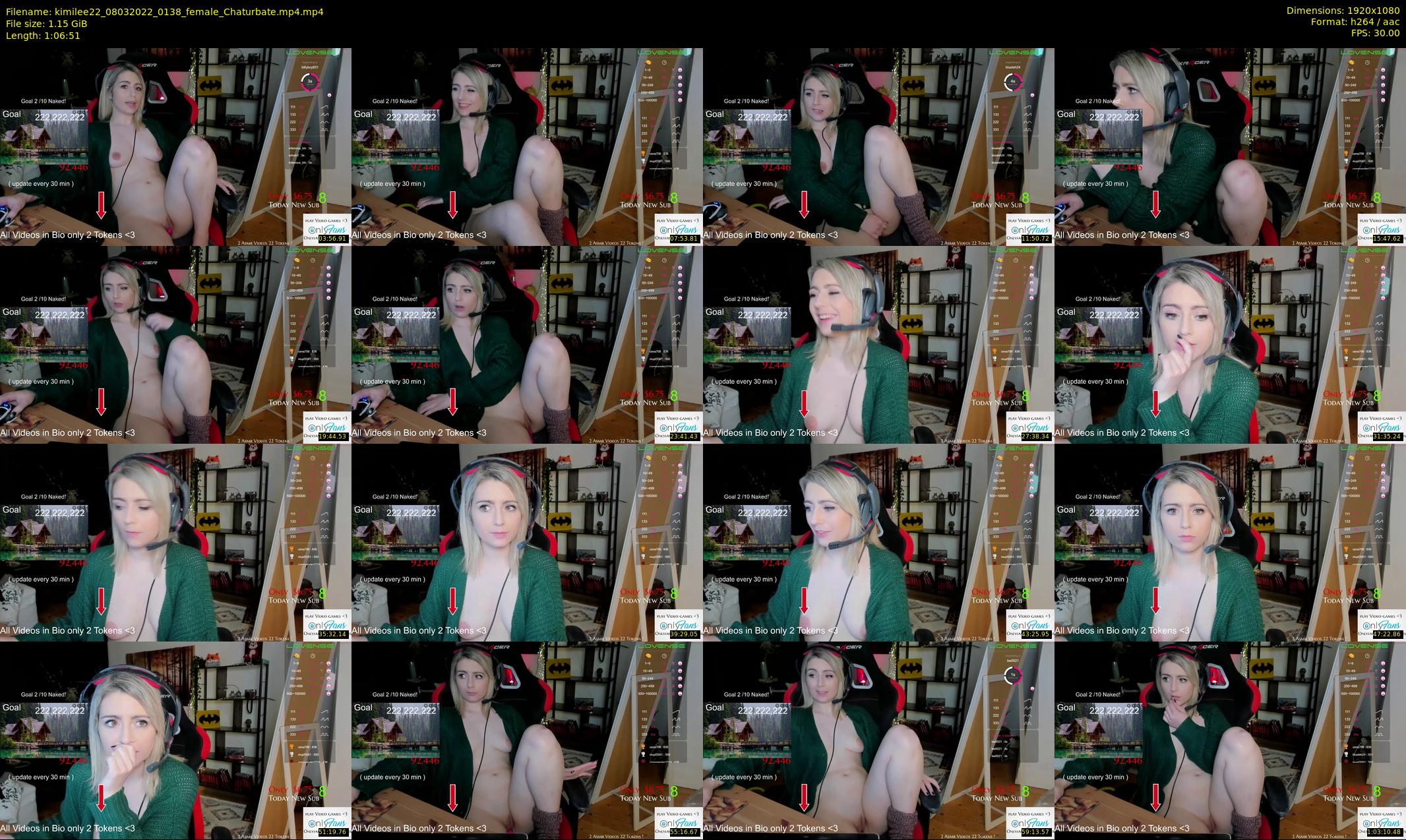kimilee22 — 67 minute Chaturbate female cam show recording, 1080p, Mar 8, 2022