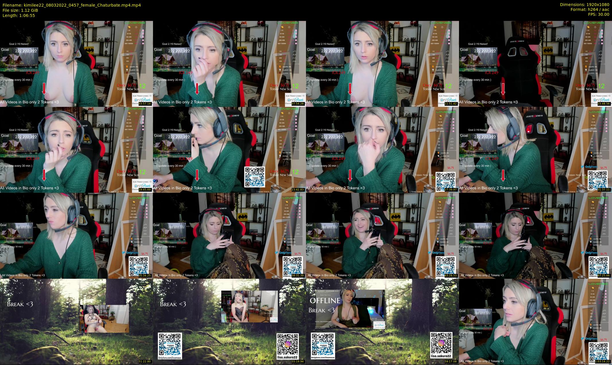 kimilee22 — 67 minute Chaturbate female cam show recording, 1080p, Mar 8, 2022
