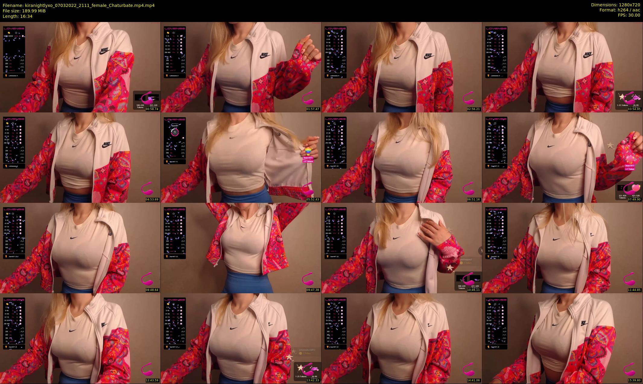 kiranightlyxo — 17 minute Chaturbate female cam show recording, 720p, Mar 7, 2022