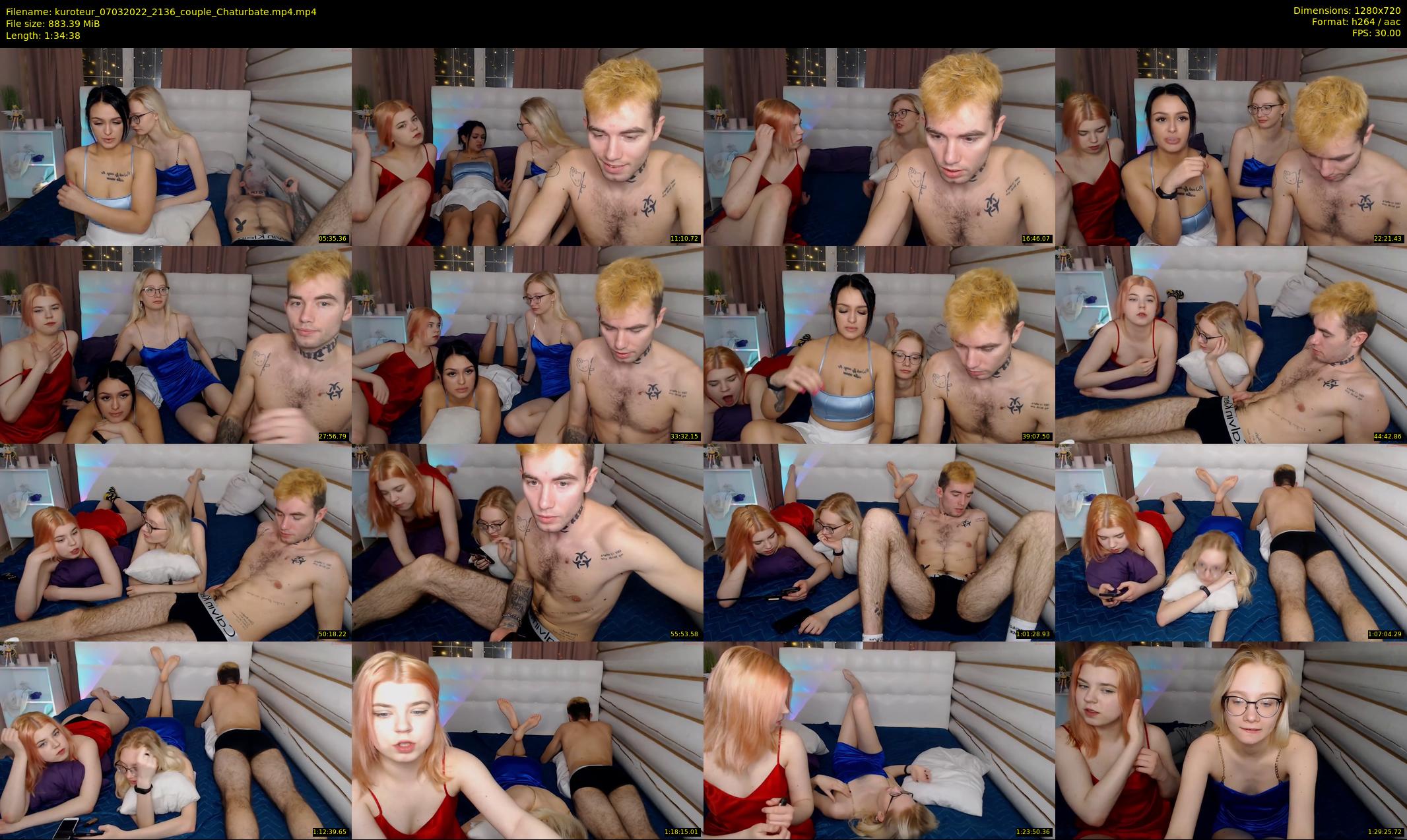 kuroteur — 95 minute Chaturbate couple cam show recording, 720p, Mar 7, 2022