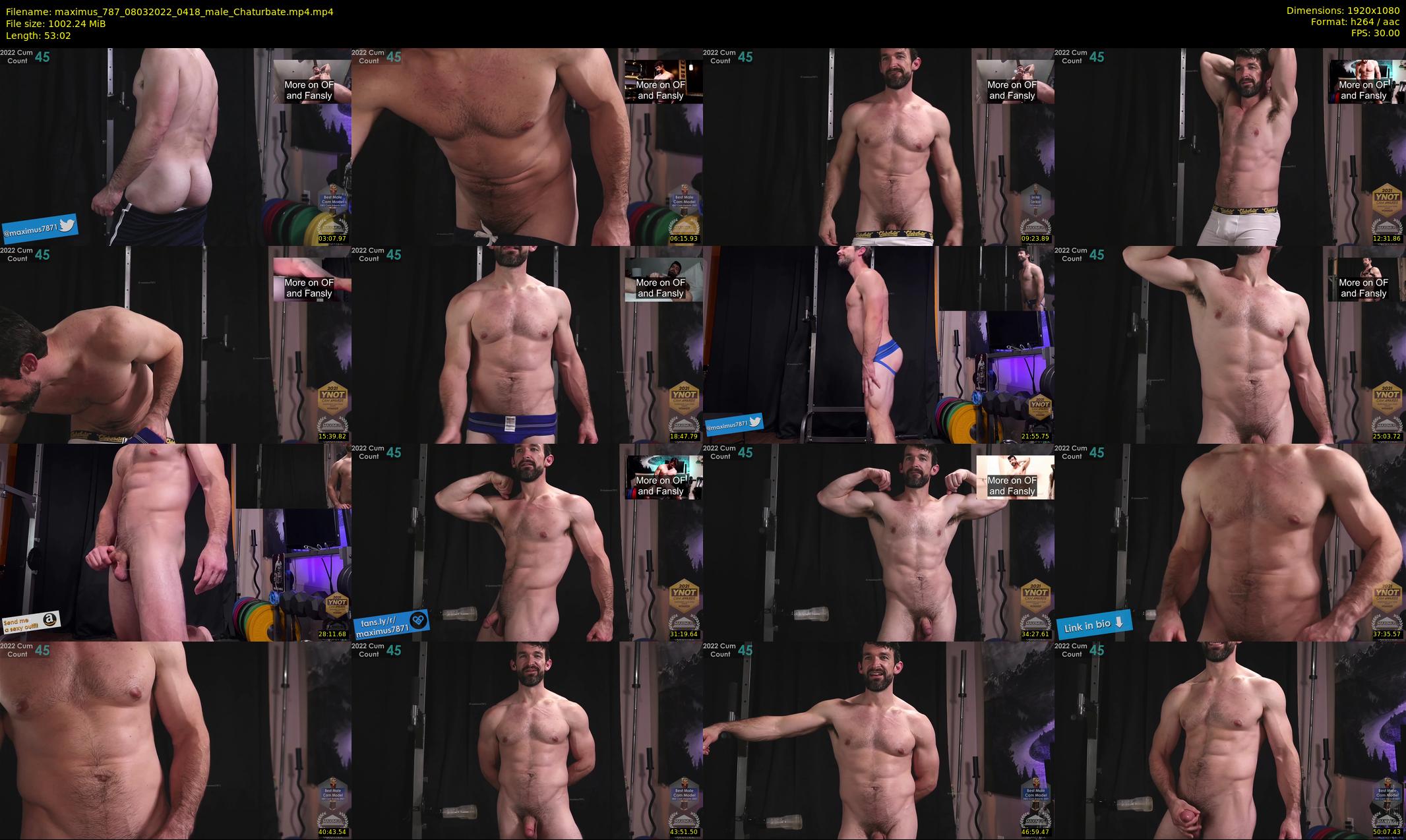maximus_787 — 54 minute Chaturbate male cam show recording, 1080p, Mar 8, 2022