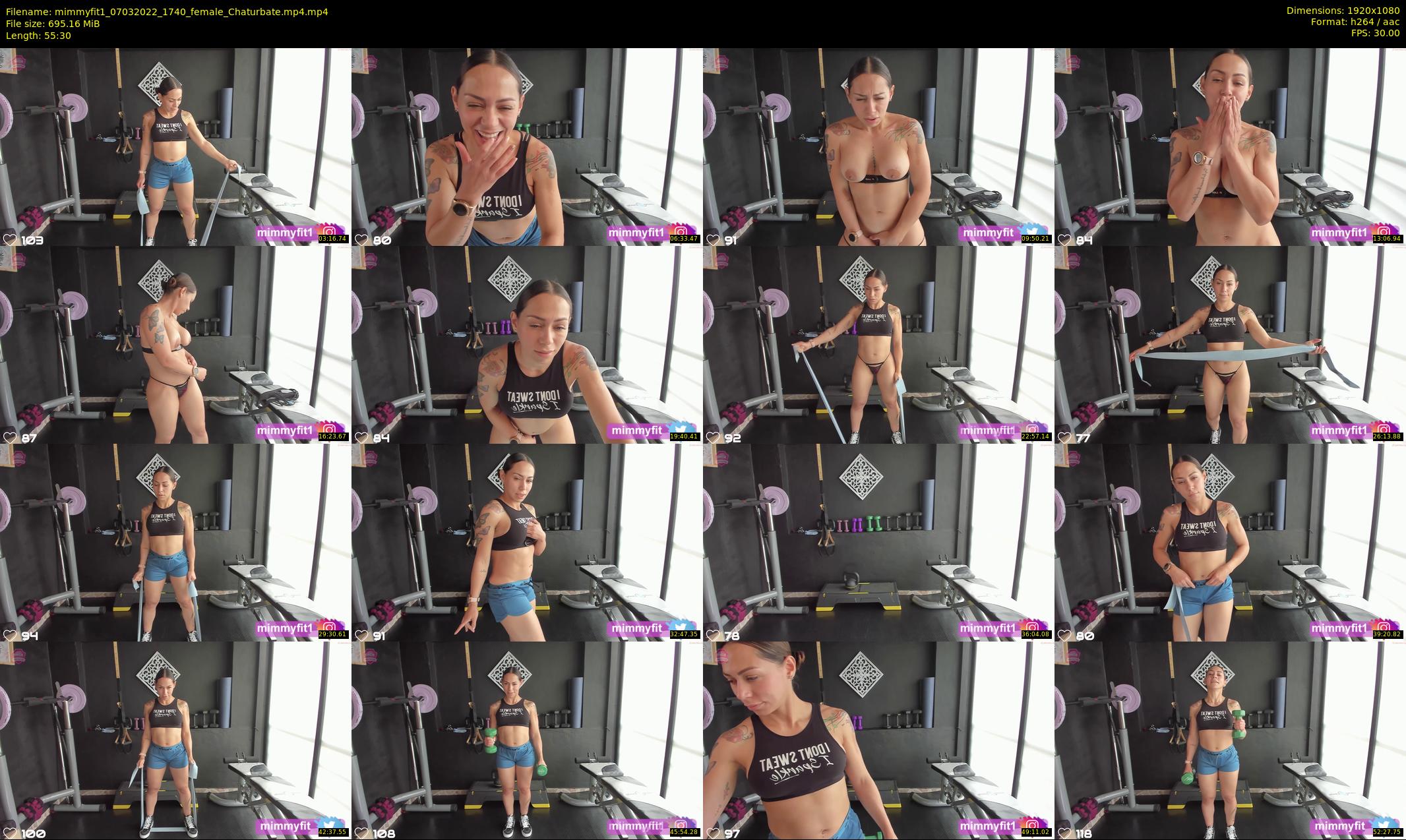 mimmyfit1 — 56 minute Chaturbate female cam show recording, 1080p, Mar 7, 2022