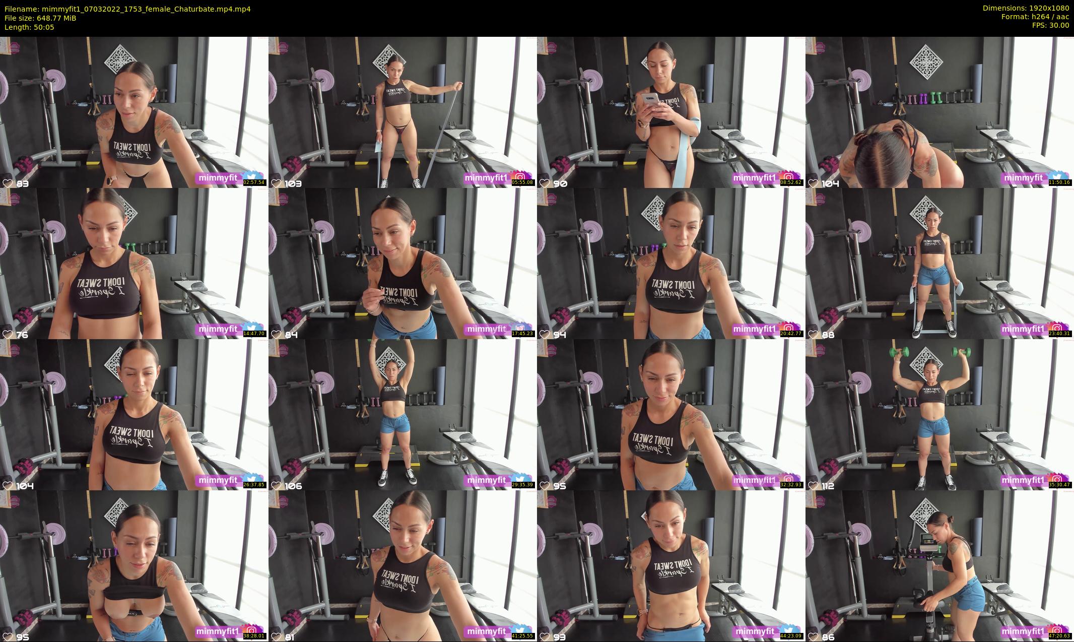 mimmyfit1 — 51 minute Chaturbate female cam show recording, 1080p, Mar 7, 2022
