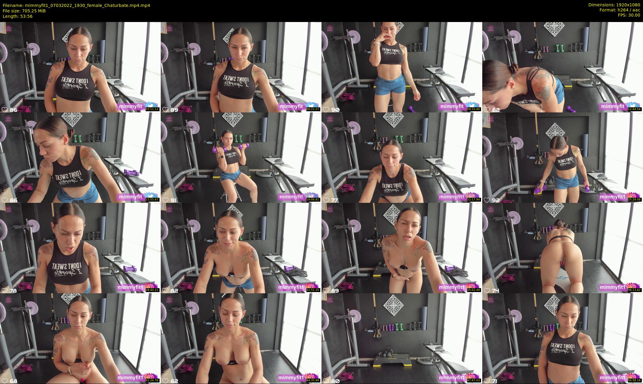 mimmyfit1 — 54 minute Chaturbate female cam show recording, 1080p, Mar 7, 2022