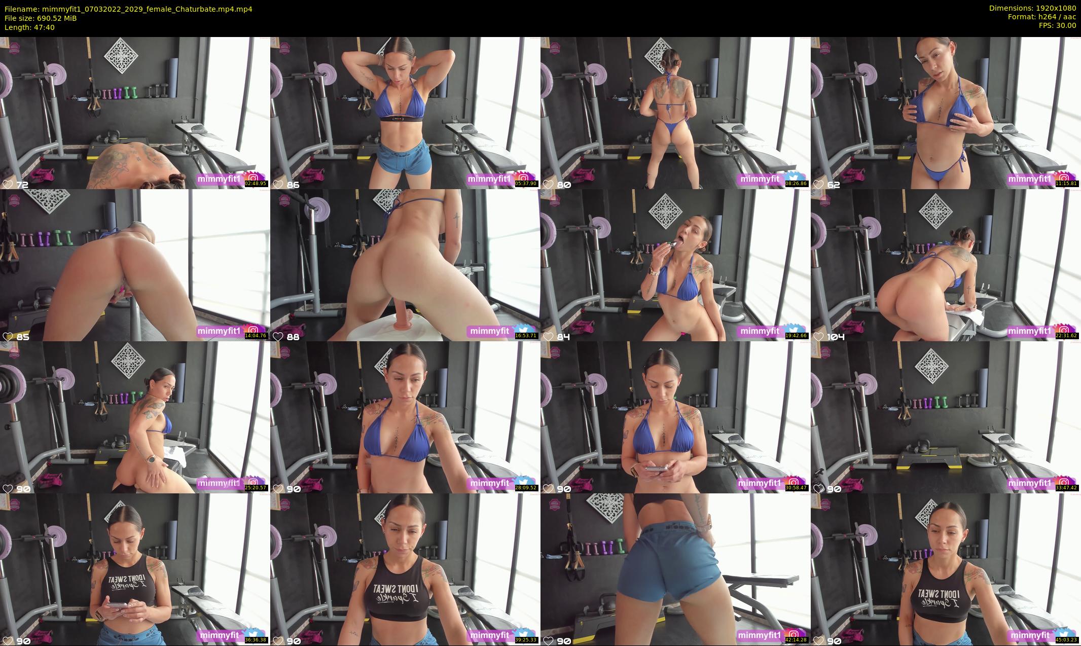 mimmyfit1 — 48 minute Chaturbate female cam show recording, 1080p, Mar 7, 2022