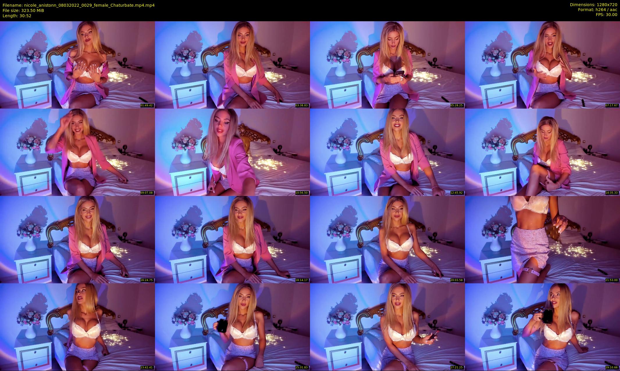 nicole_anistonn — 31 minute Chaturbate female cam show recording, 720p, Mar 8, 2022