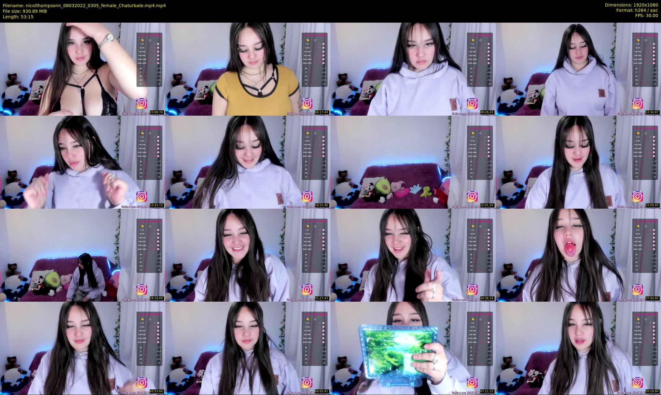 nicolthompsonn — 54 minute Chaturbate female cam show recording, 1080p, Mar 8, 2022