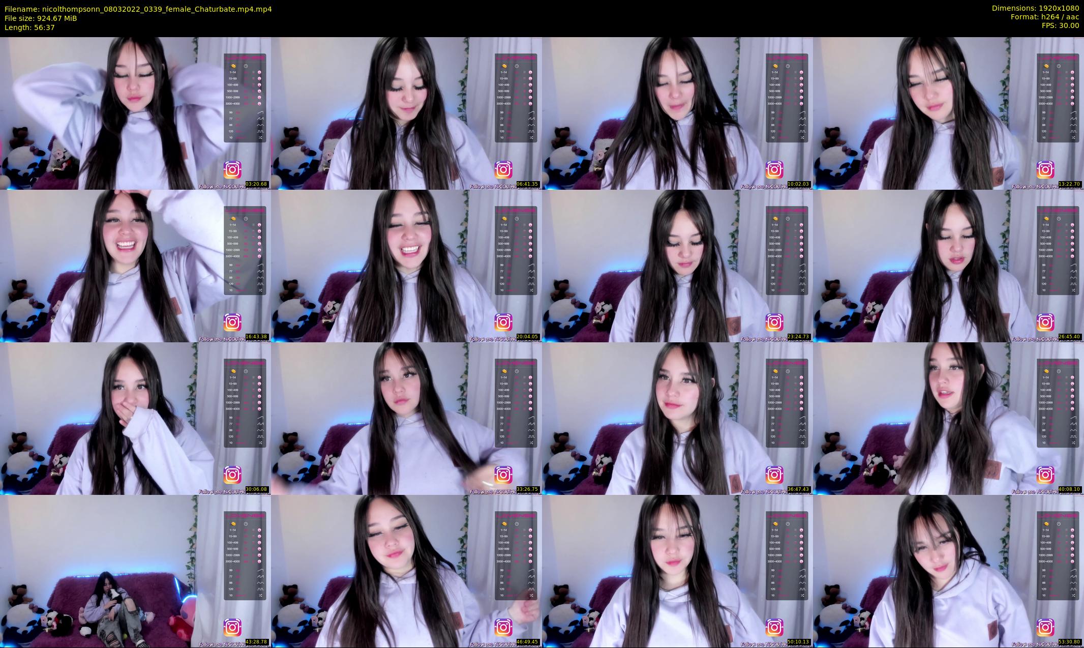 nicolthompsonn — 57 minute Chaturbate female cam show recording, 1080p, Mar 8, 2022