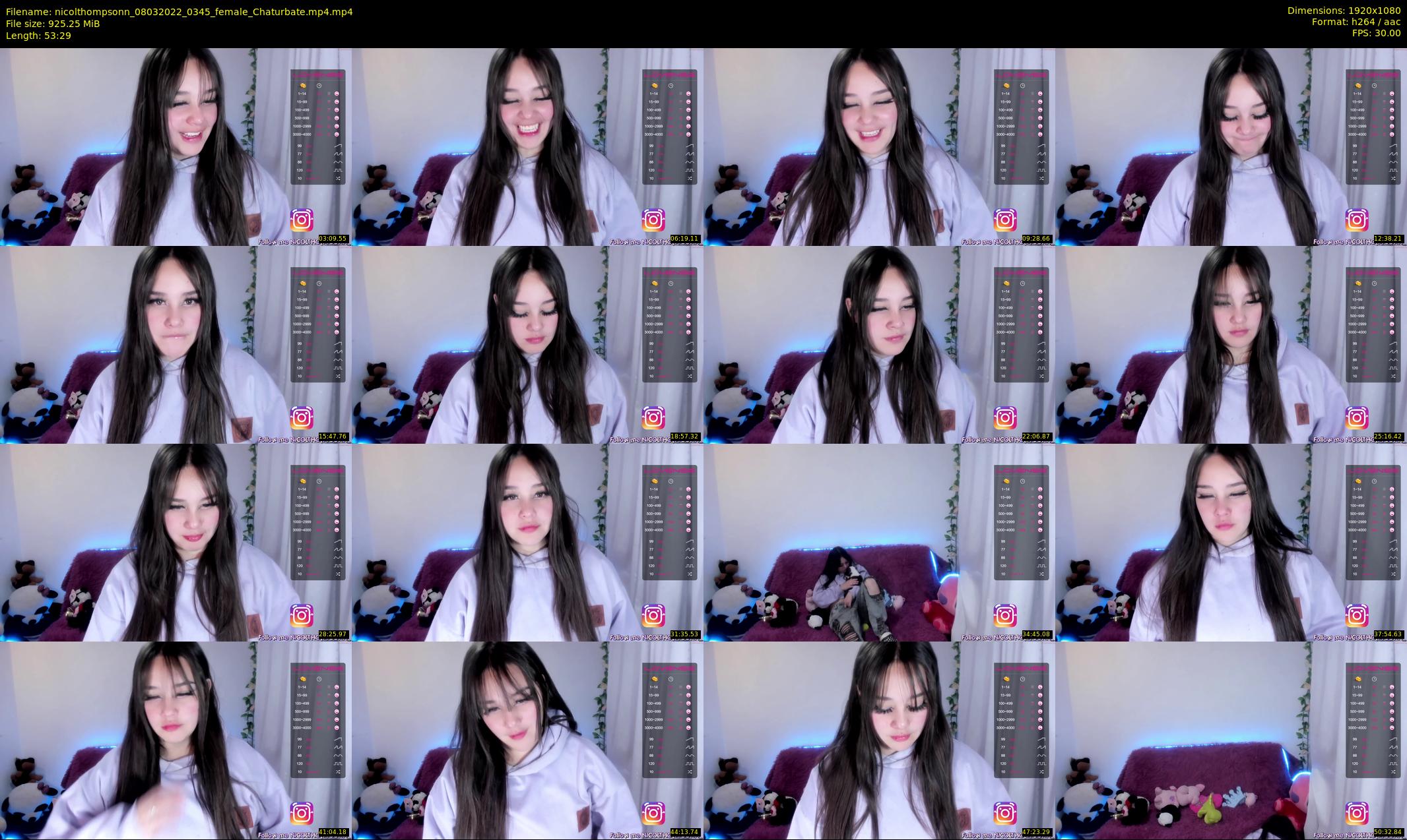 nicolthompsonn — 54 minute Chaturbate female cam show recording, 1080p, Mar 8, 2022