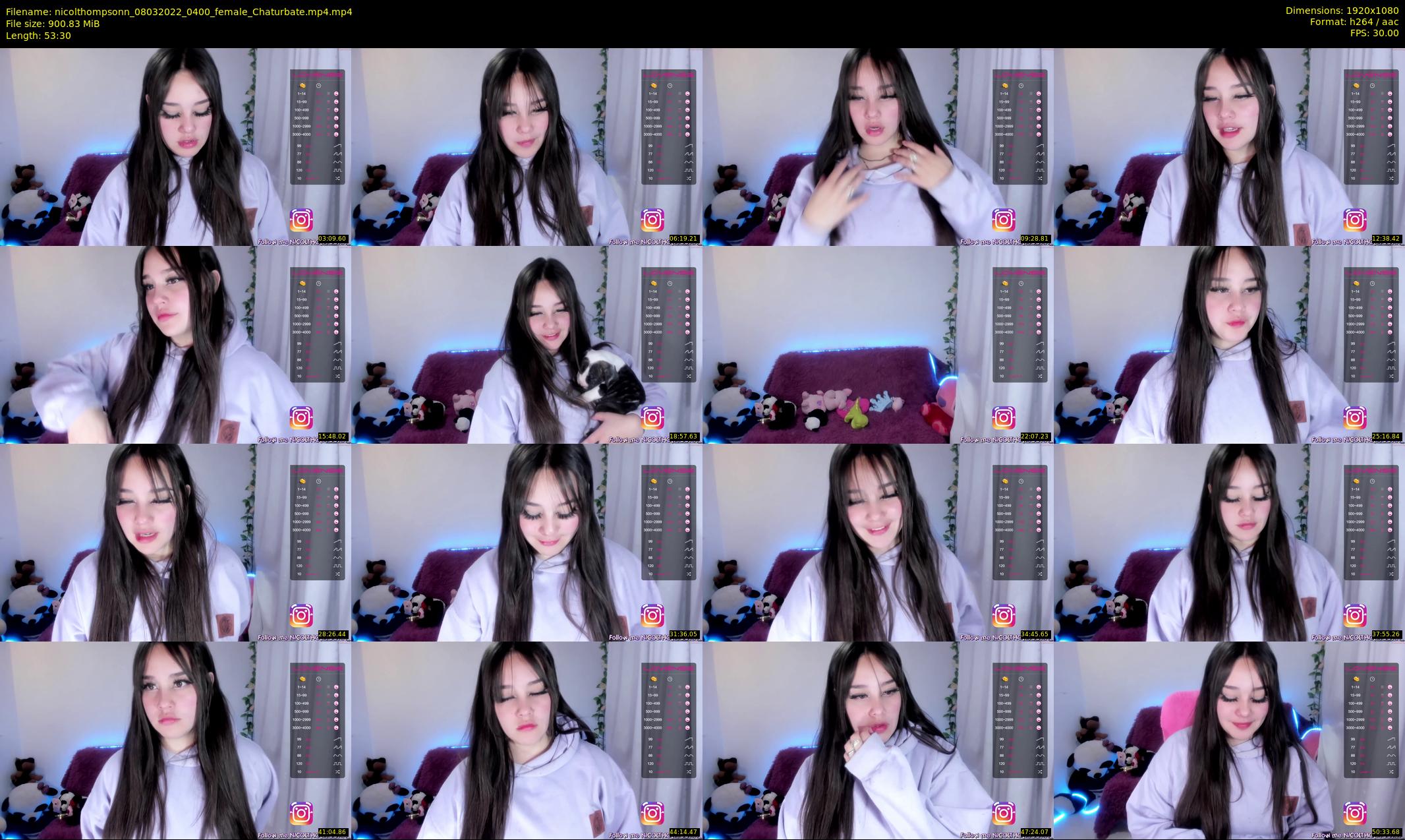 nicolthompsonn — 54 minute Chaturbate female cam show recording, 1080p, Mar 8, 2022