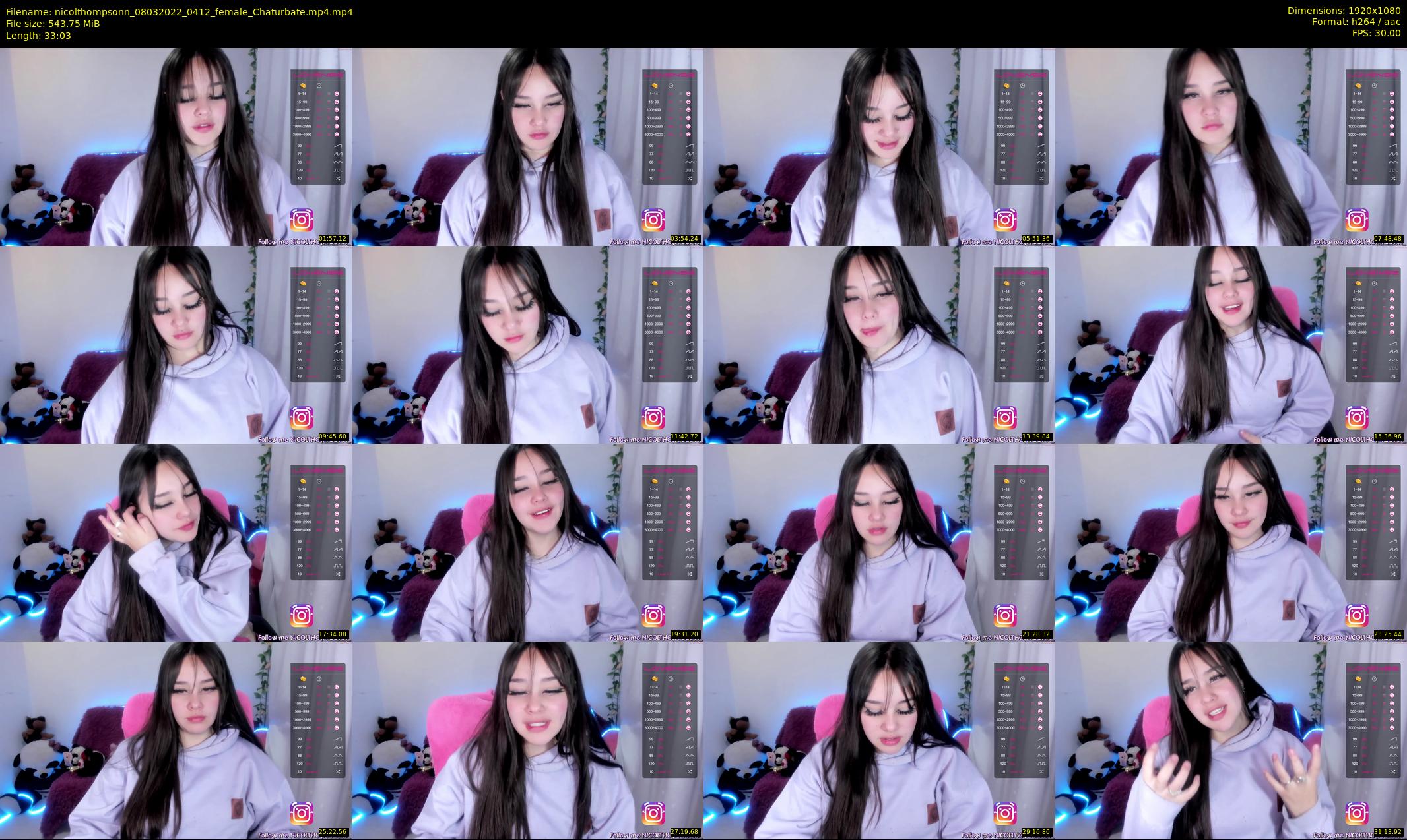 nicolthompsonn — 34 minute Chaturbate female cam show recording, 1080p, Mar 8, 2022
