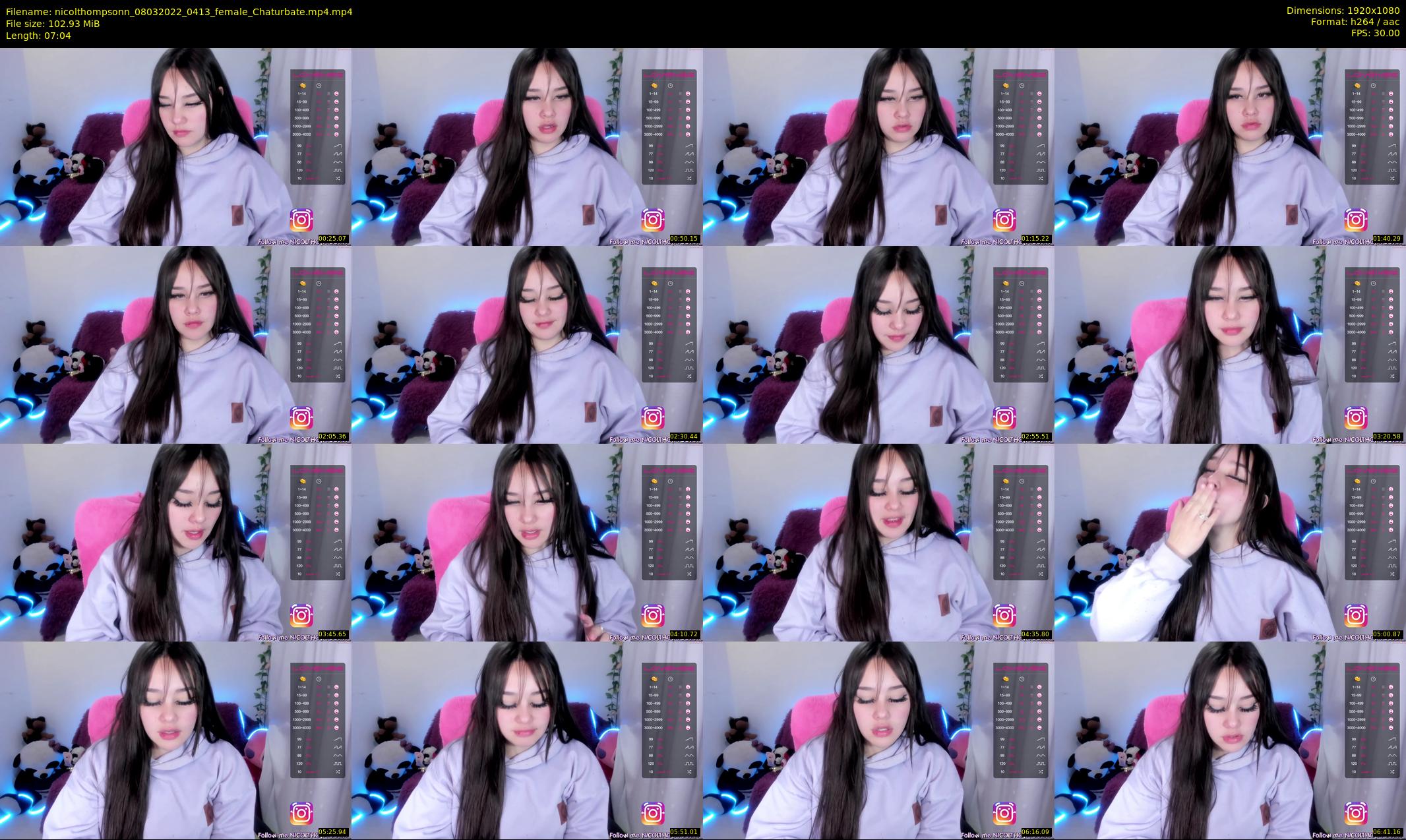 nicolthompsonn — 8 minute Chaturbate female cam show recording, 1080p, Mar 8, 2022