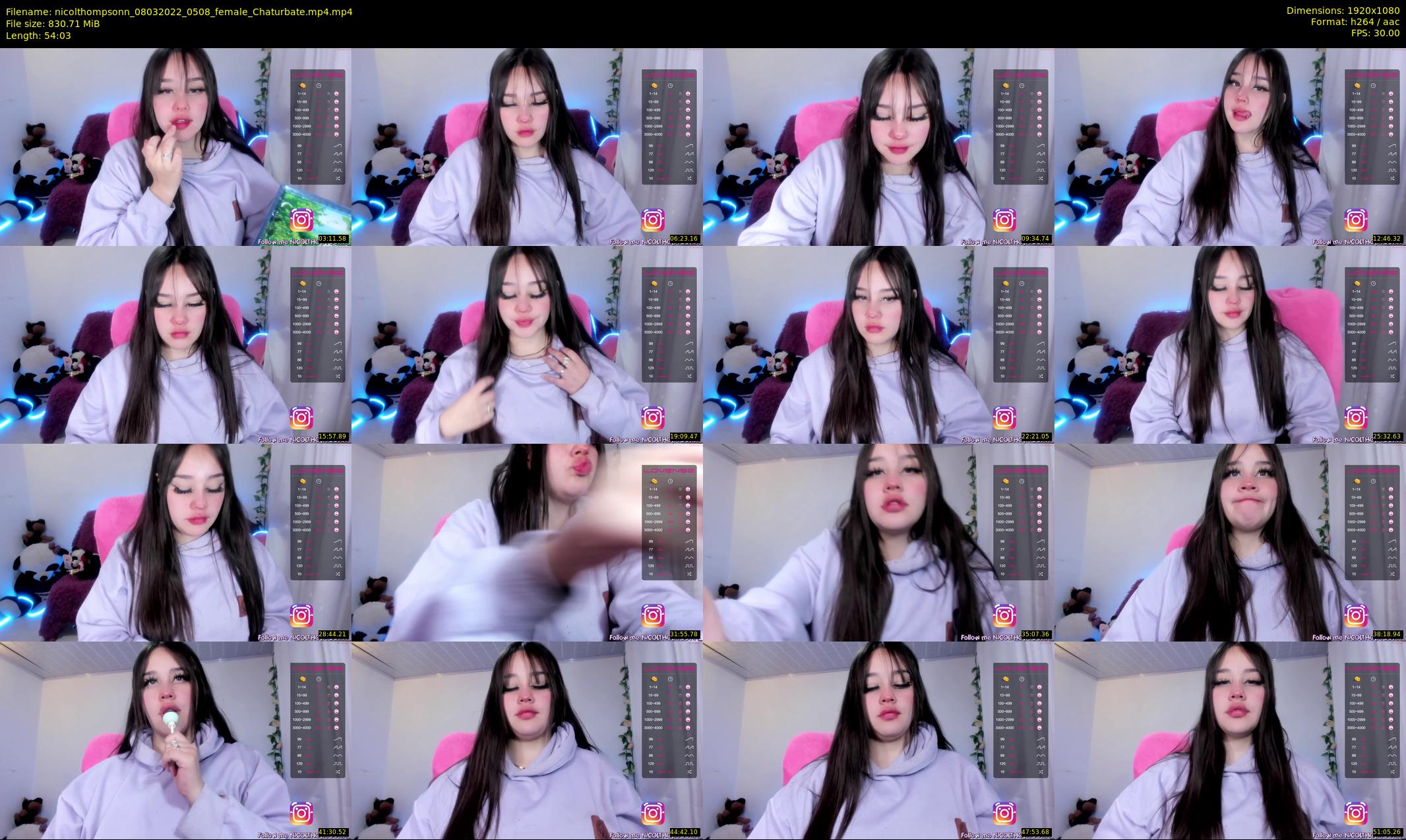 nicolthompsonn — 55 minute Chaturbate female cam show recording, 1080p, Mar 8, 2022