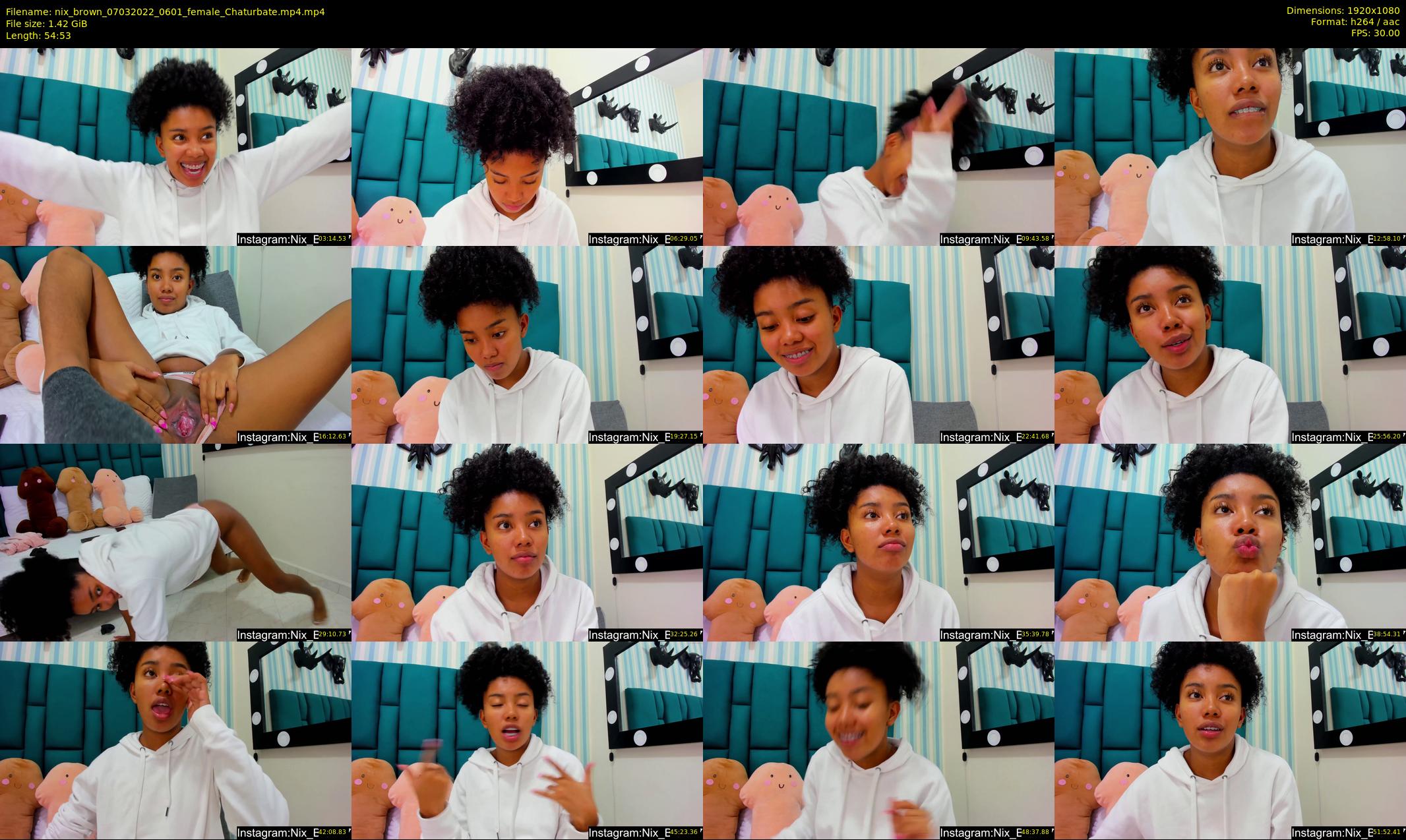 nix_brown — 55 minute Chaturbate female cam show recording, 1080p, Mar 7, 2022