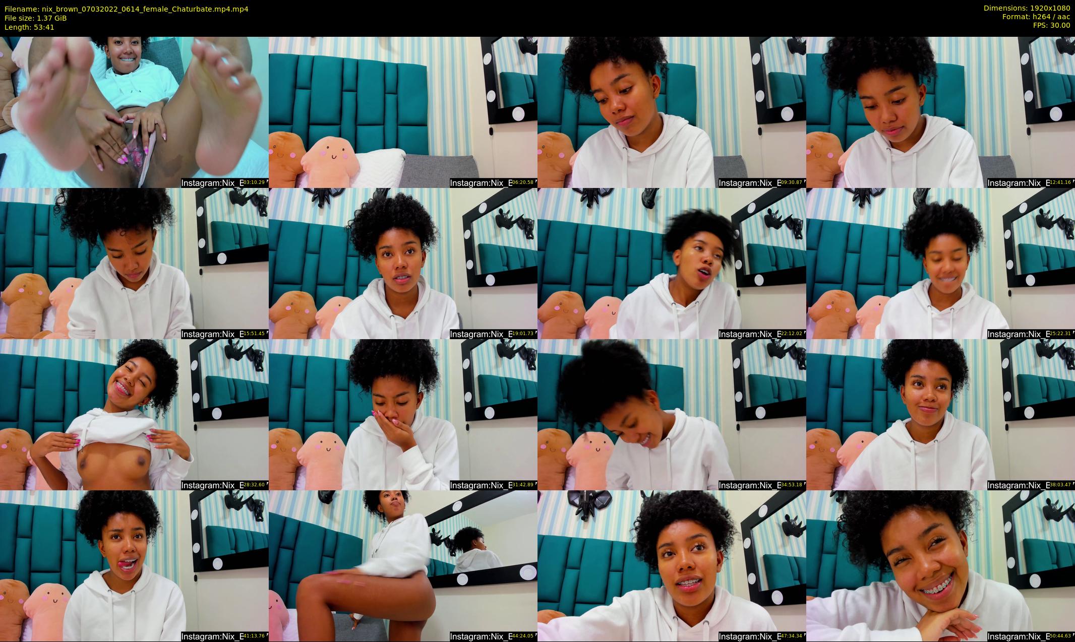 nix_brown — 54 minute Chaturbate female cam show recording, 1080p, Mar 7, 2022
