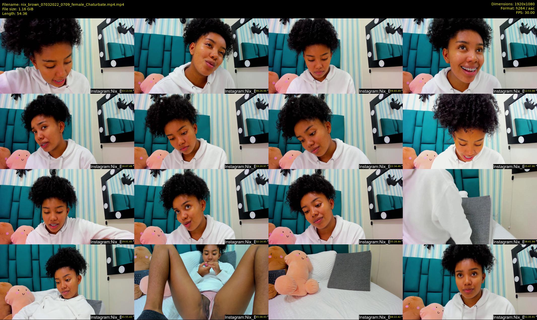 nix_brown — 55 minute Chaturbate female cam show recording, 1080p, Mar 7, 2022