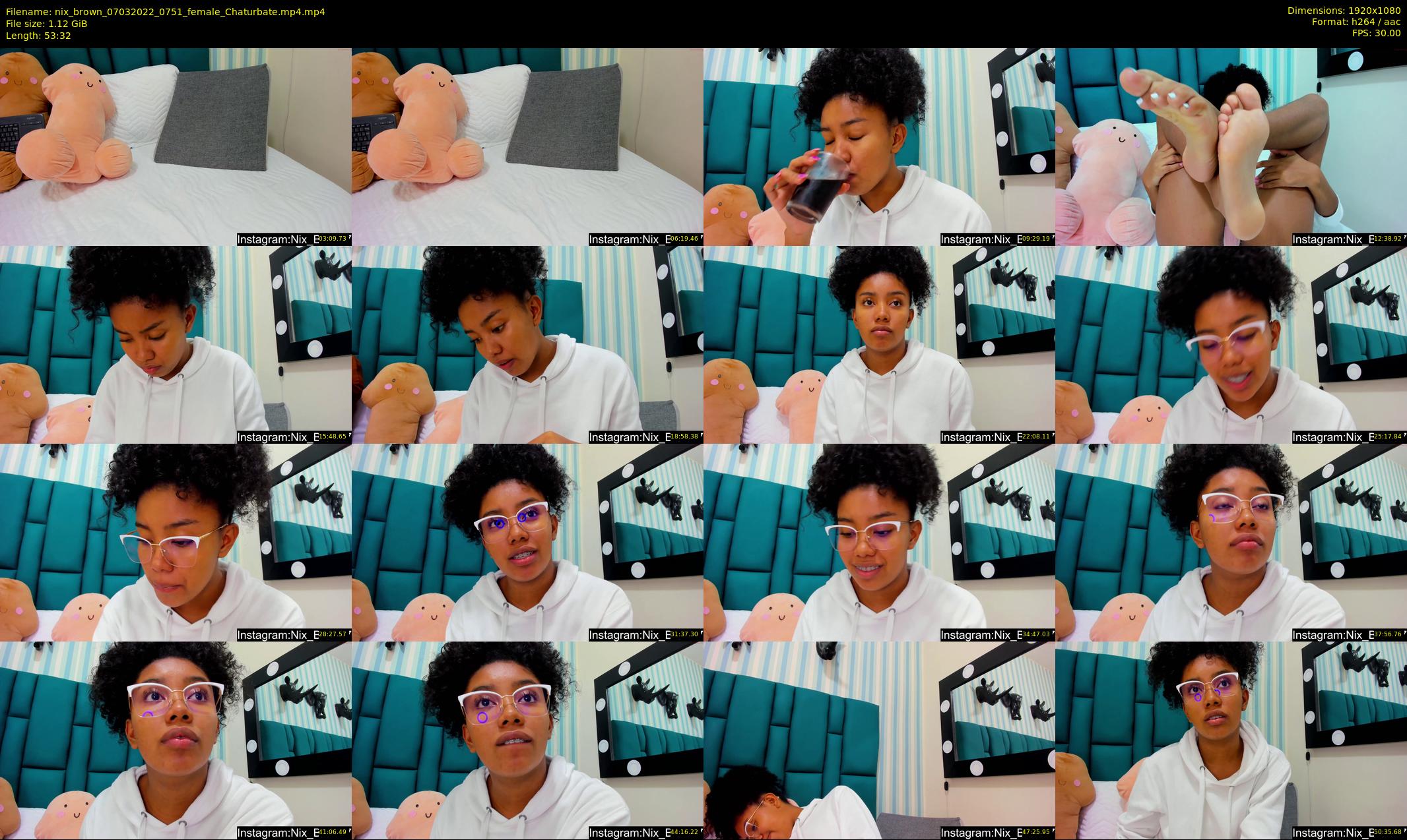 nix_brown — 54 minute Chaturbate female cam show recording, 1080p, Mar 7, 2022