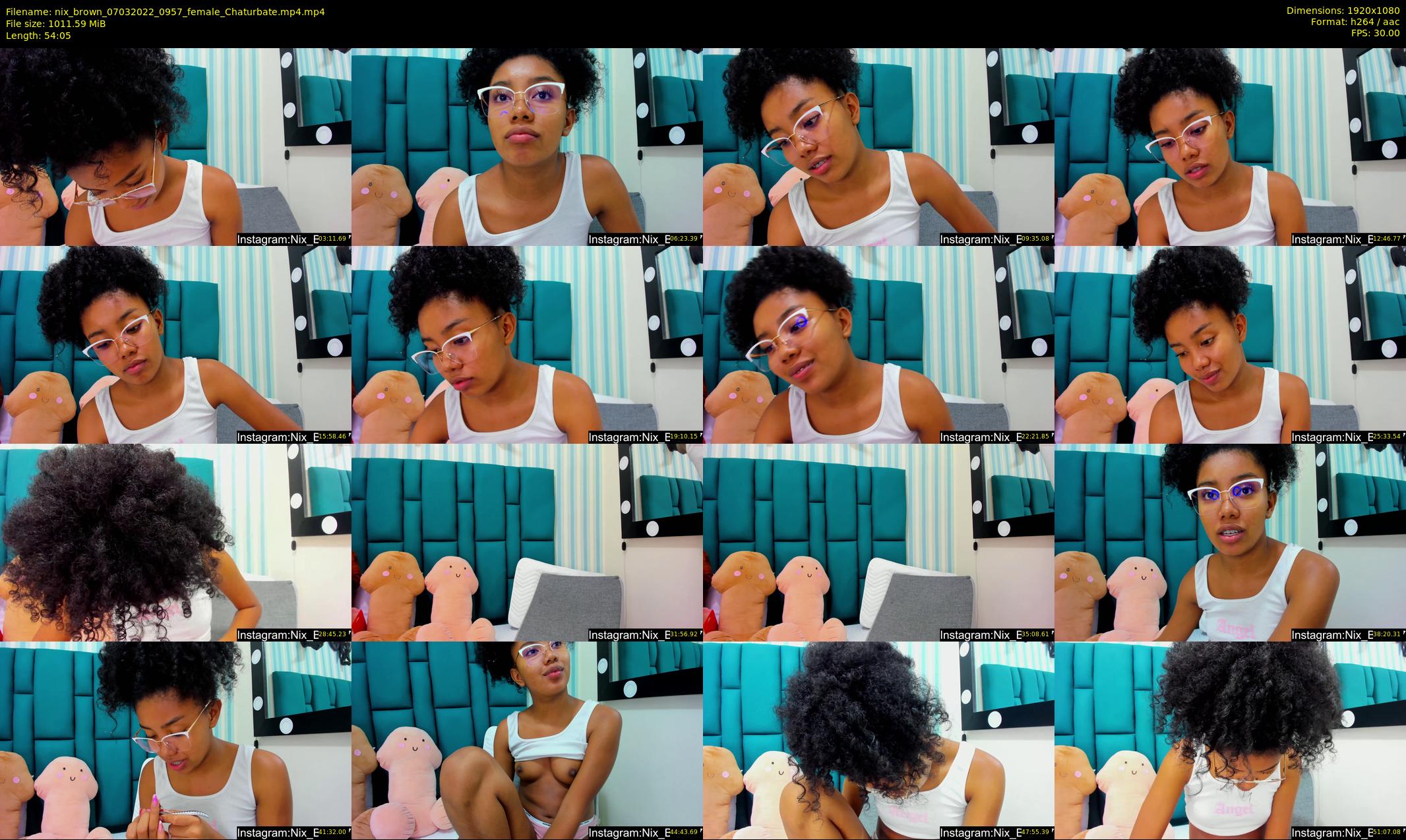 nix_brown — 55 minute Chaturbate female cam show recording, 1080p, Mar 7, 2022