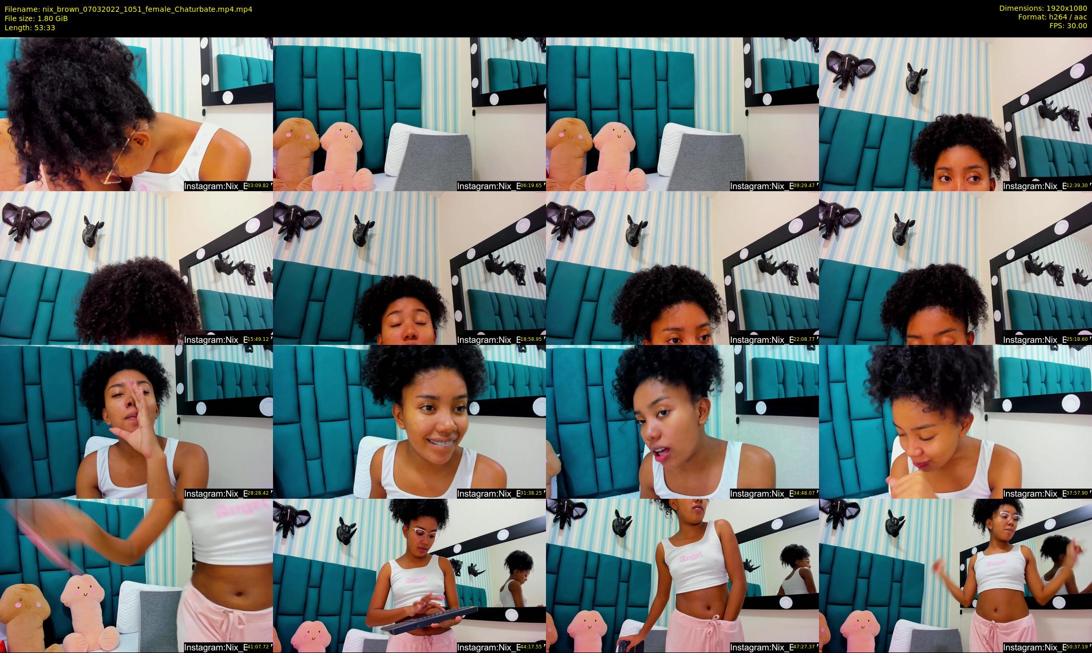 nix_brown — 54 minute Chaturbate female cam show recording, 1080p, Mar 7, 2022