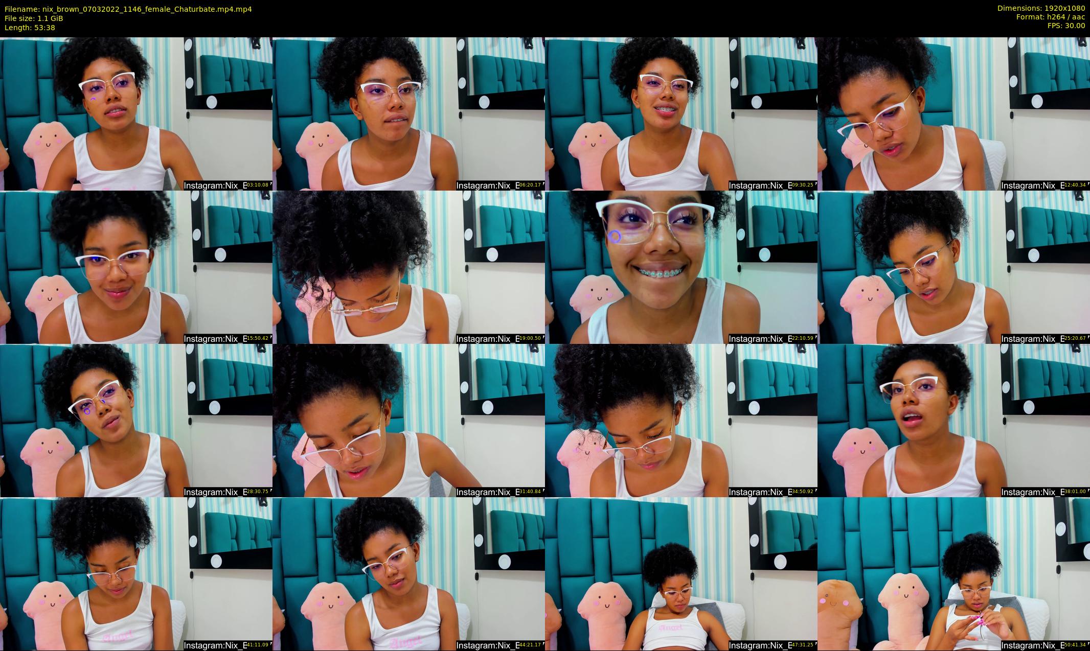 nix_brown — 54 minute Chaturbate female cam show recording, 1080p, Mar 7, 2022